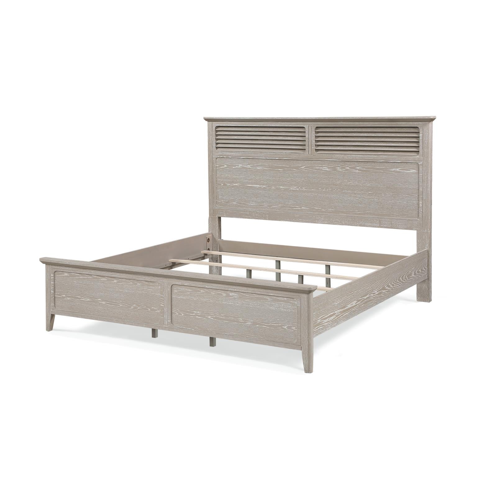 Cape May Queen Bed Complete. Driftwood Finish