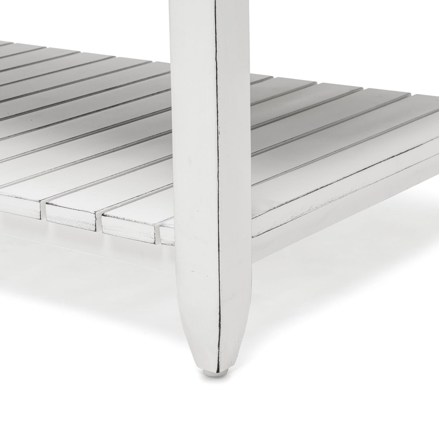 Picket Fence Coffee Table Grey/Blanc Finish