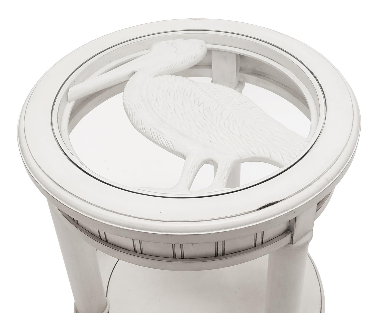 Monaco Insert for Coffee and End Tables - Pelican Blanc Finish