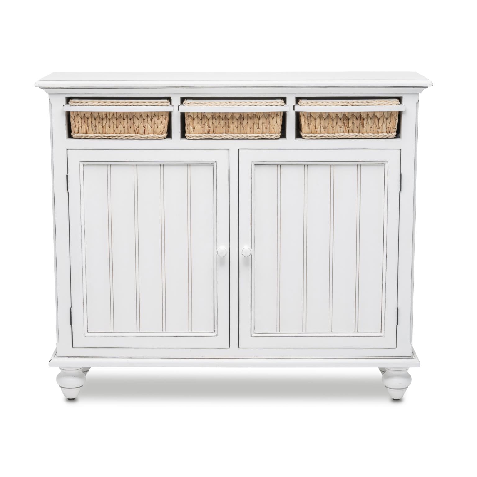 Monaco Entry Cabinet w/ Baskets - Atlantic Fine Furniture Melbourne FL