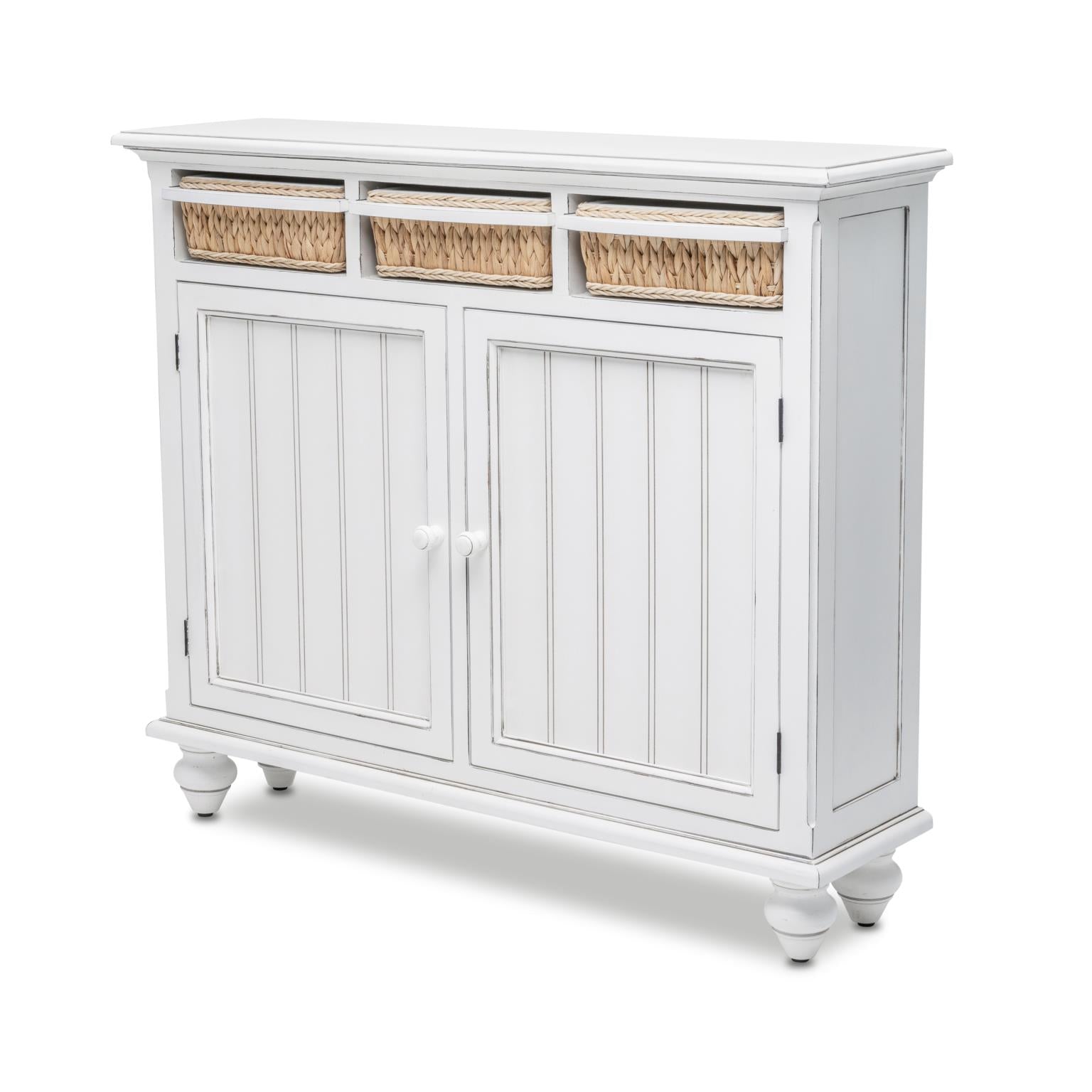 Monaco Entry Cabinet w/ Baskets - Atlantic Fine Furniture Melbourne FL