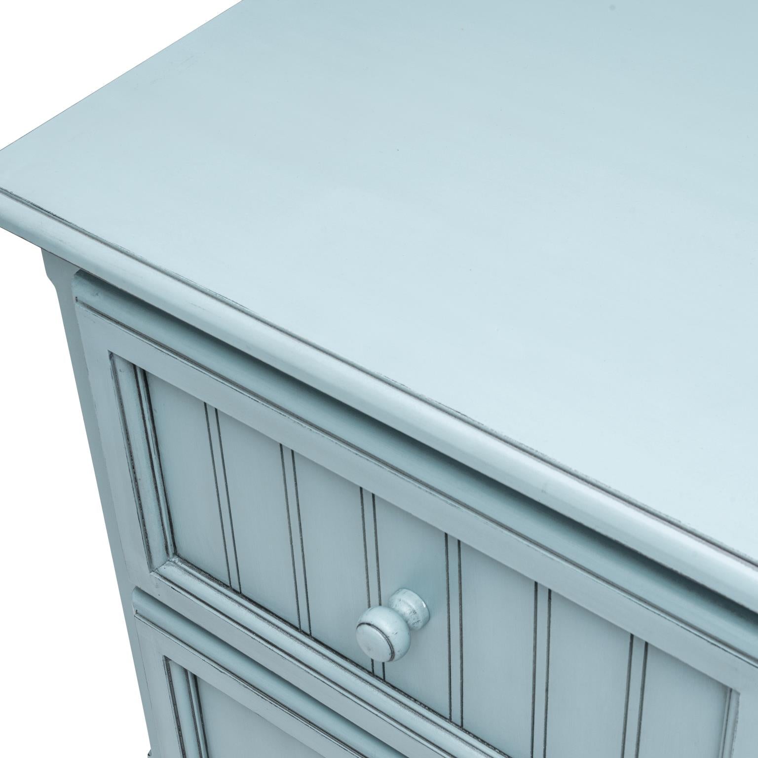 Monaco 2 Drawer Nightstand Bleu Finish w/ Power