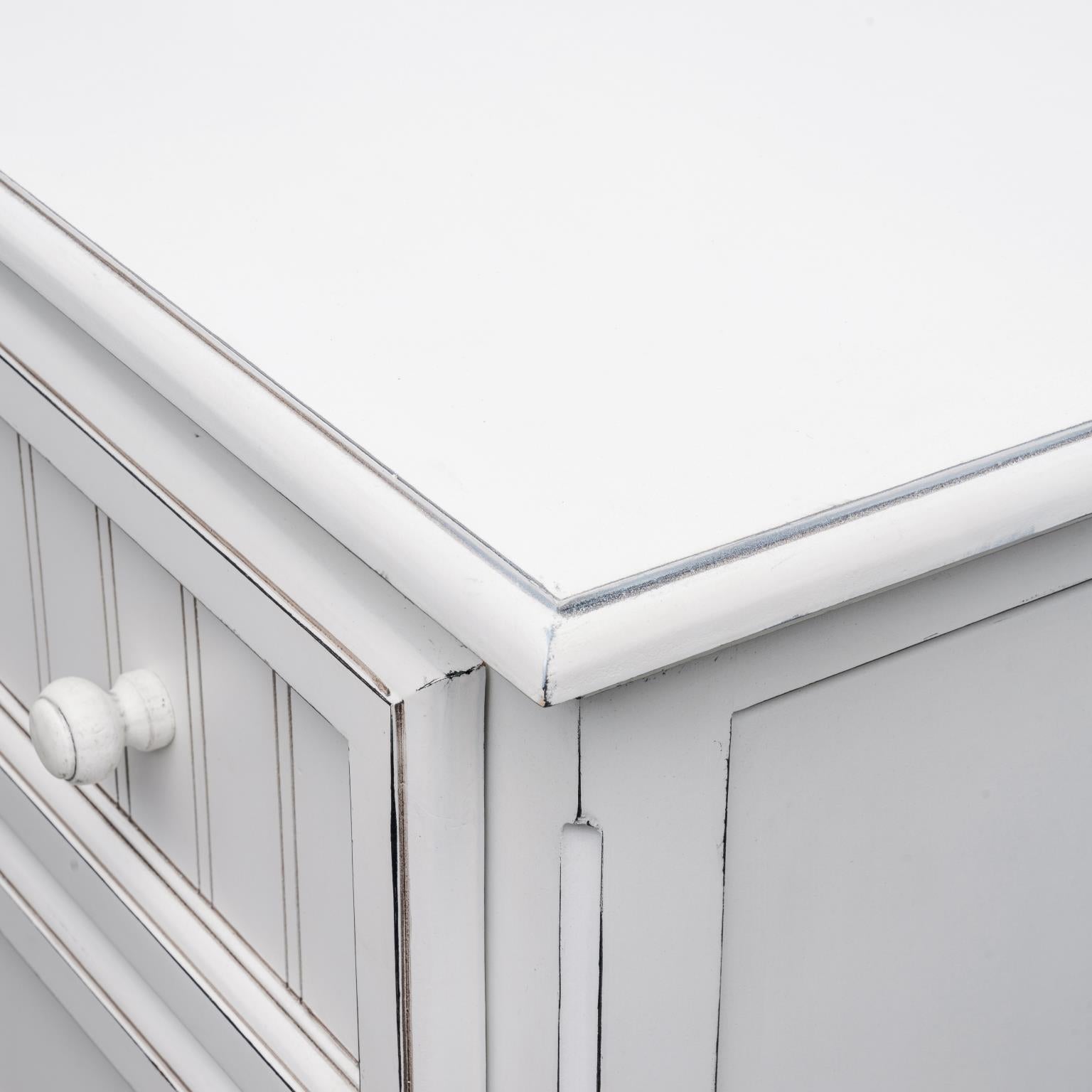 Monaco 5 Drawer Chest Blanc Finish