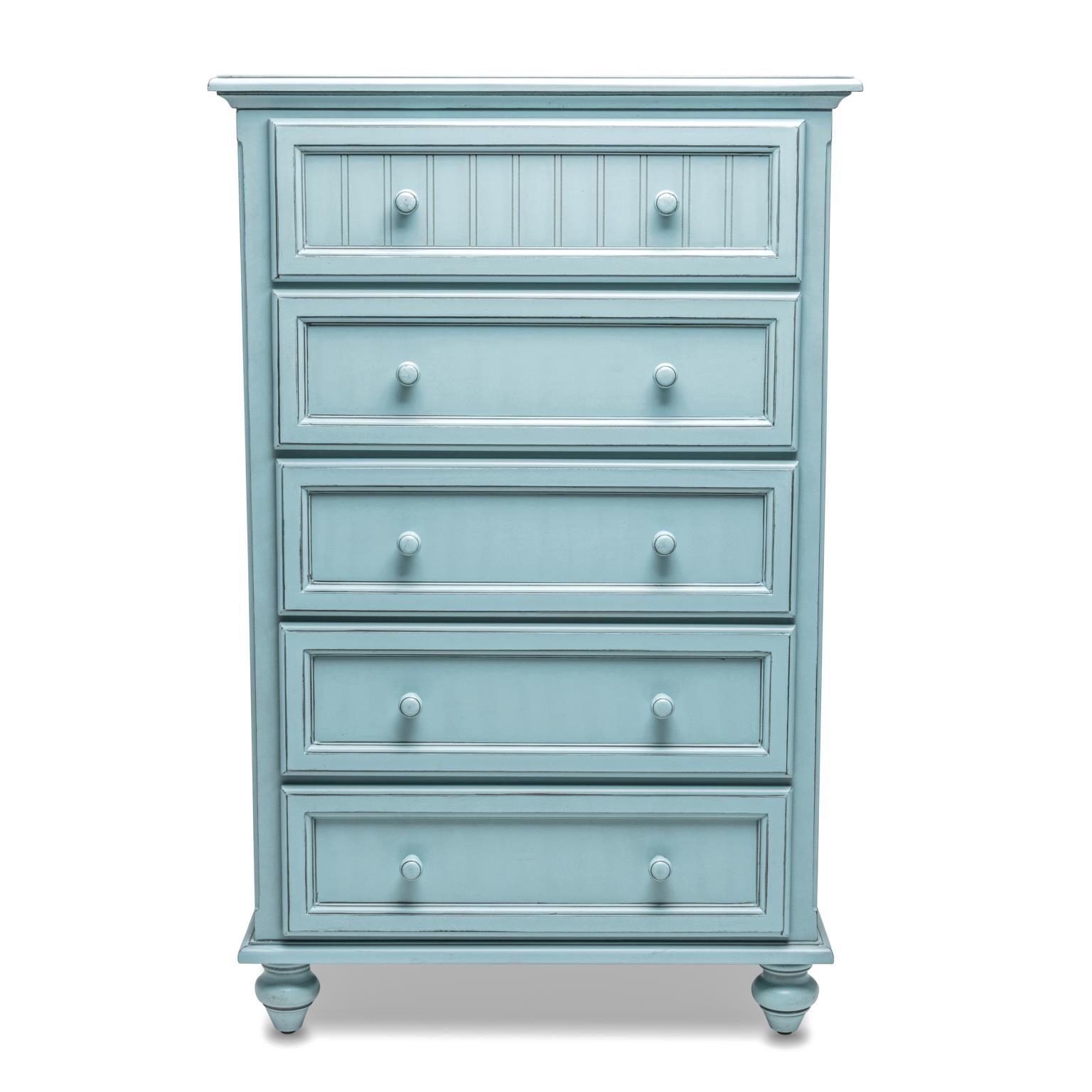 Monaco 5 Drawer Chest Bleu Finish