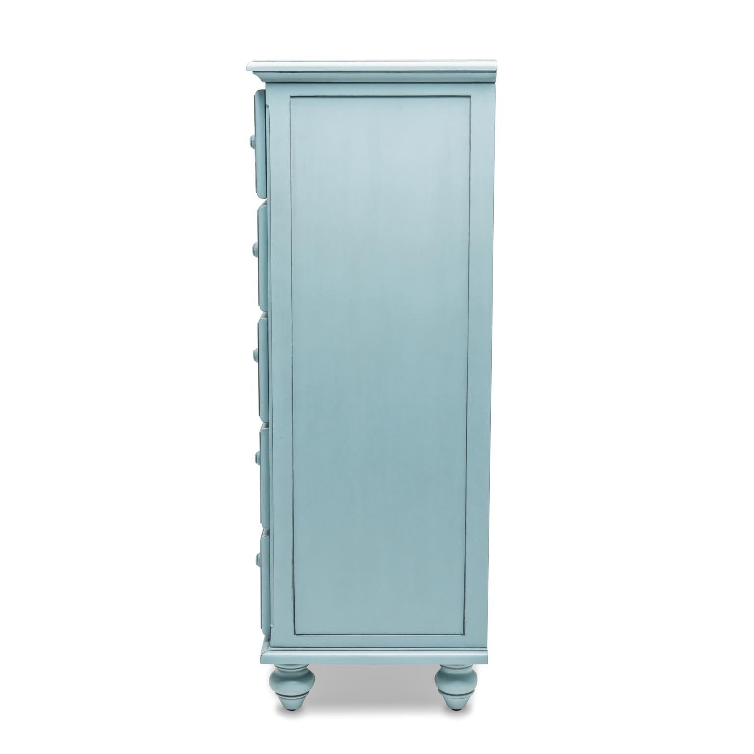 Monaco 5 Drawer Chest Bleu Finish