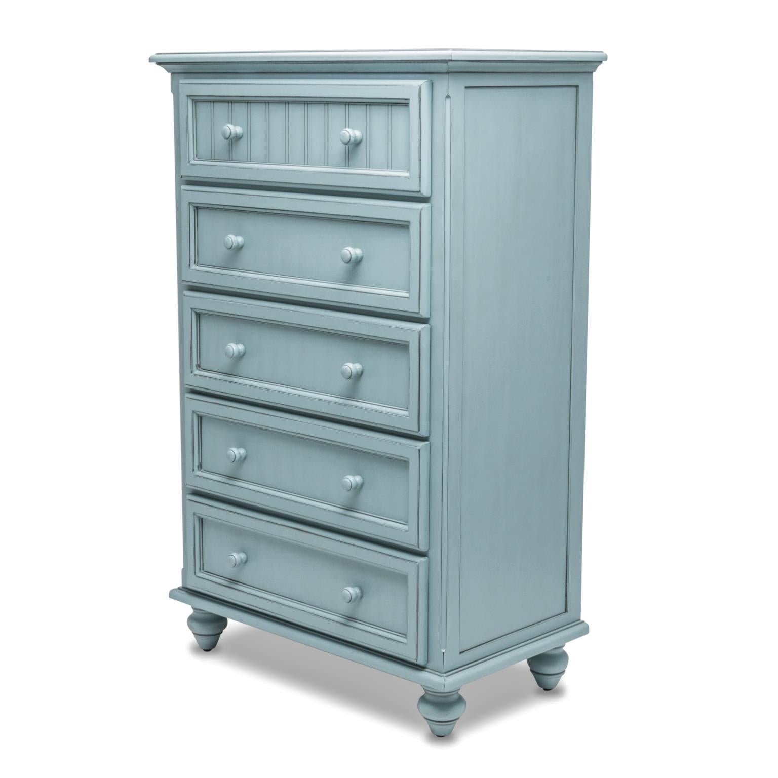 Monaco 5 Drawer Chest Bleu Finish