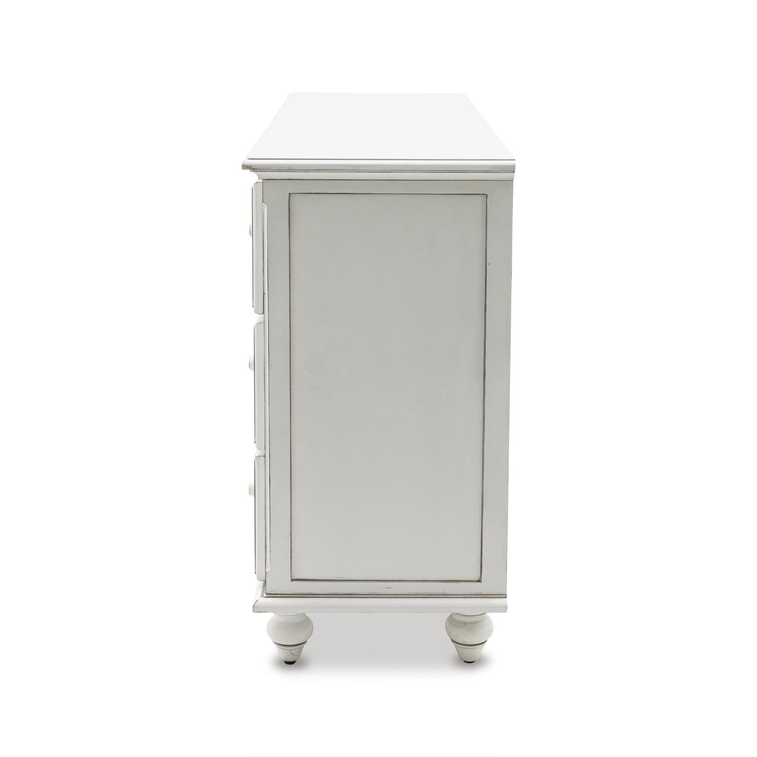 Monaco 7 Drawer Dresser Blanc Finish