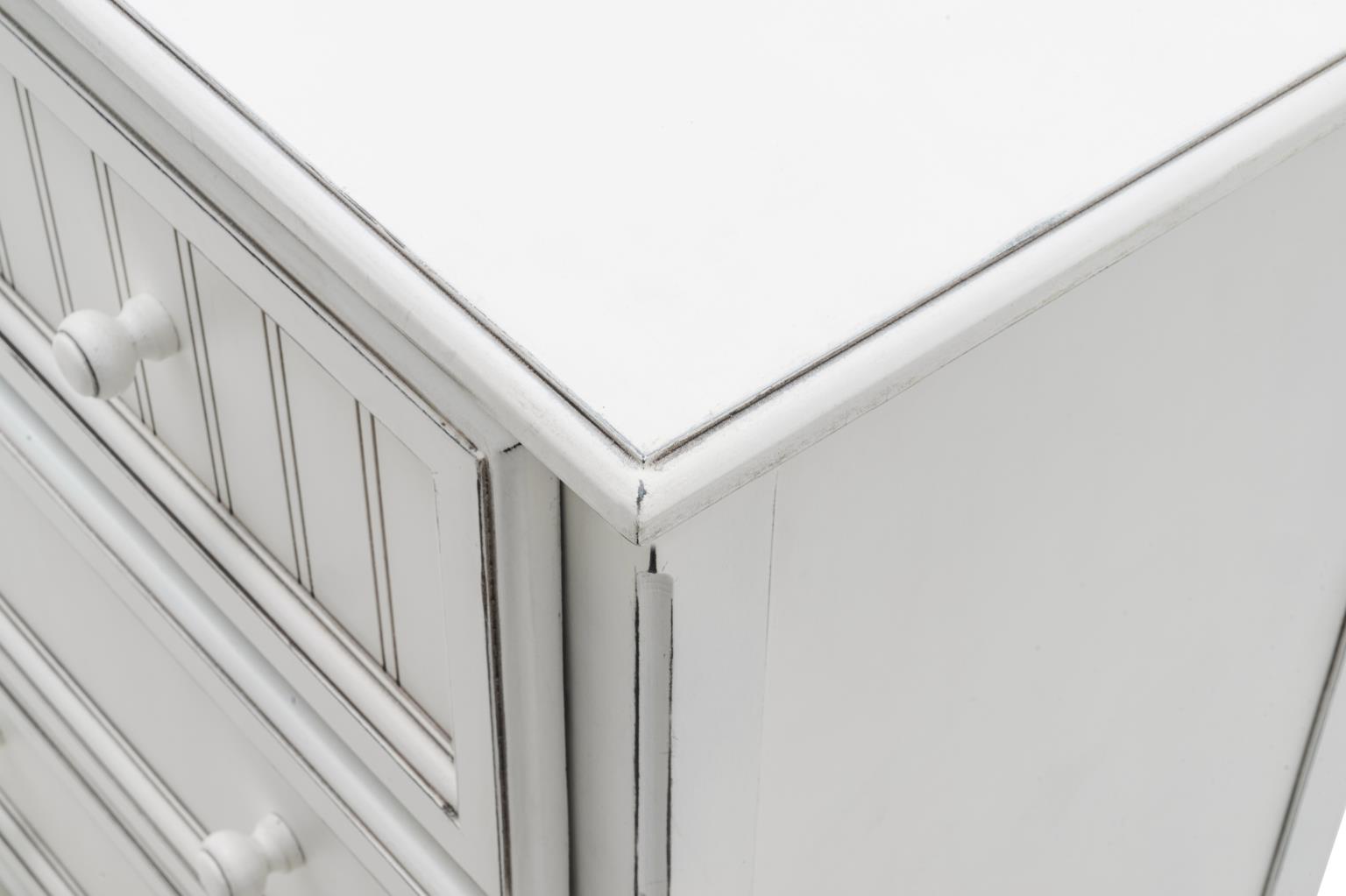 Monaco 7 Drawer Dresser Blanc Finish