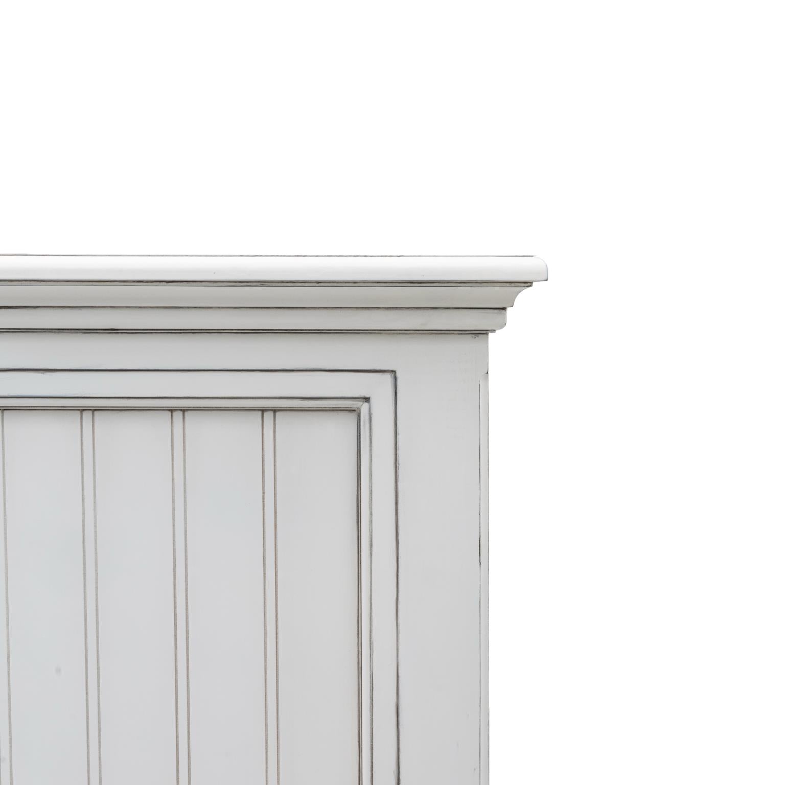 Monaco King Headboard Blanc Finish