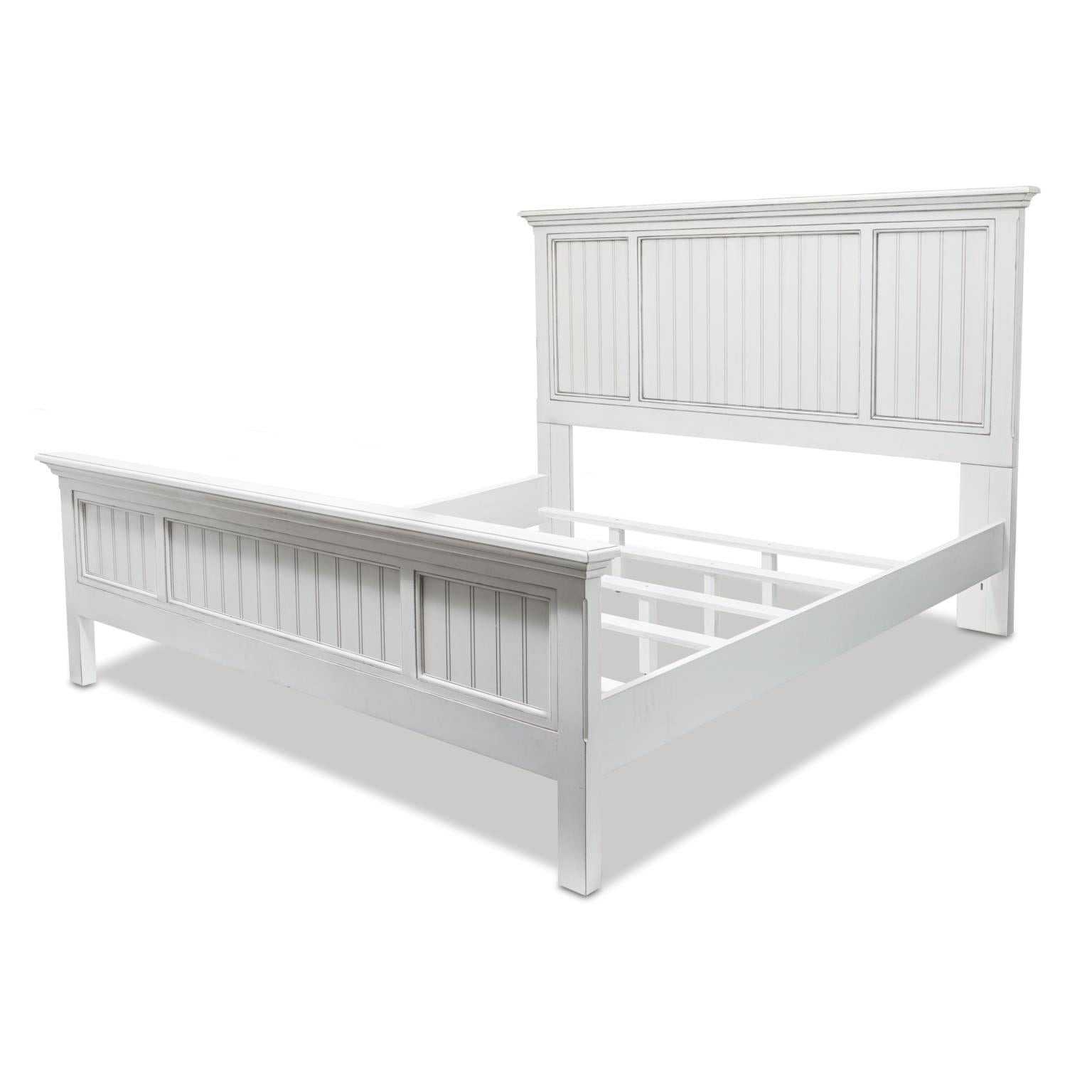 Monaco King Footboard Blanc Finish