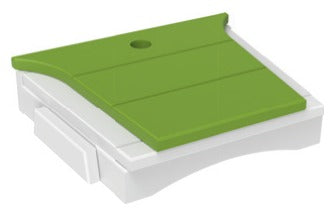 Lime Green & White