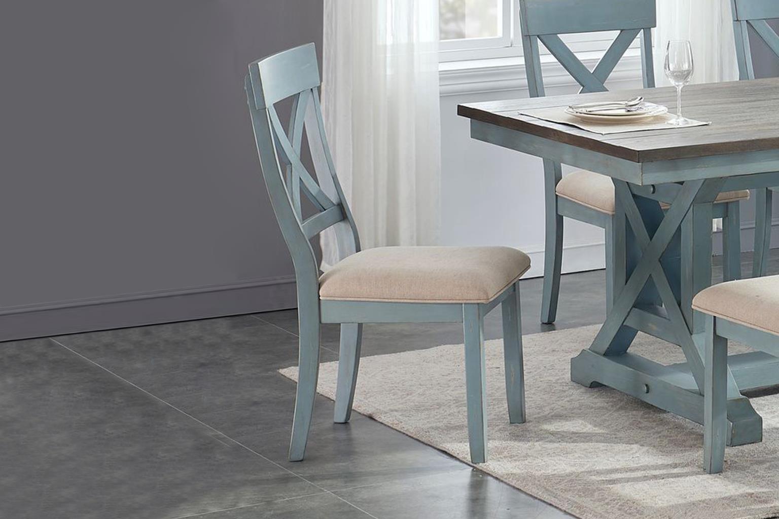 Bar Harbor Dining (Aqua Blue)