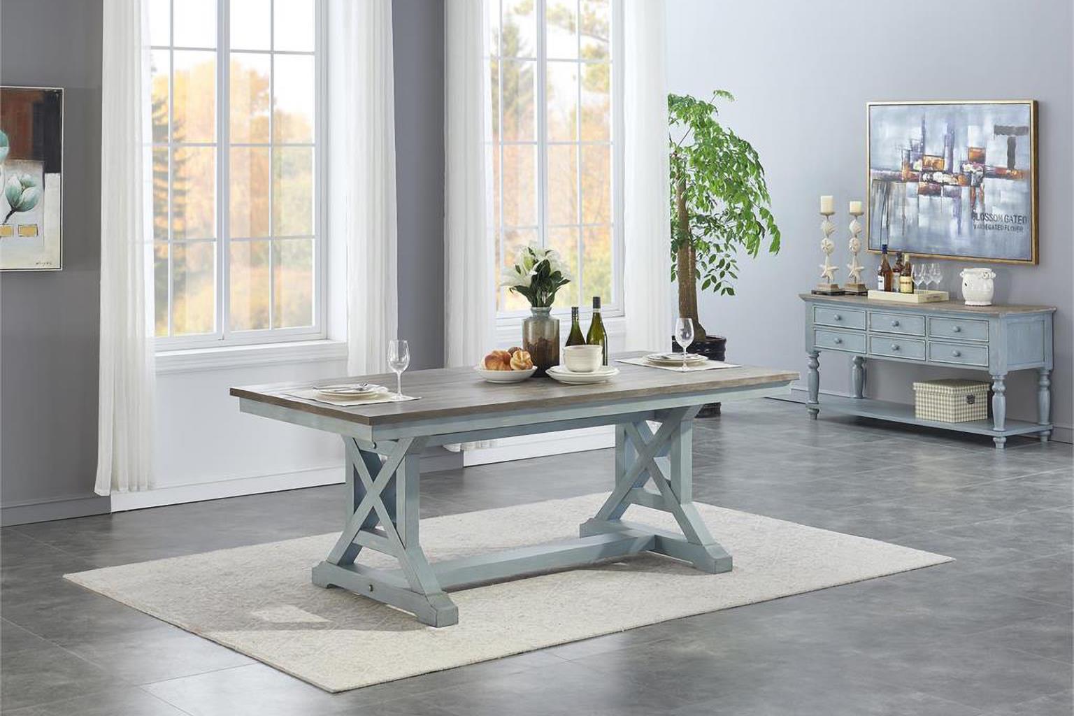 Bar Harbor Dining (Aqua Blue)