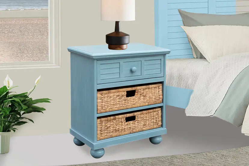 Beachfront Basket Nightstand