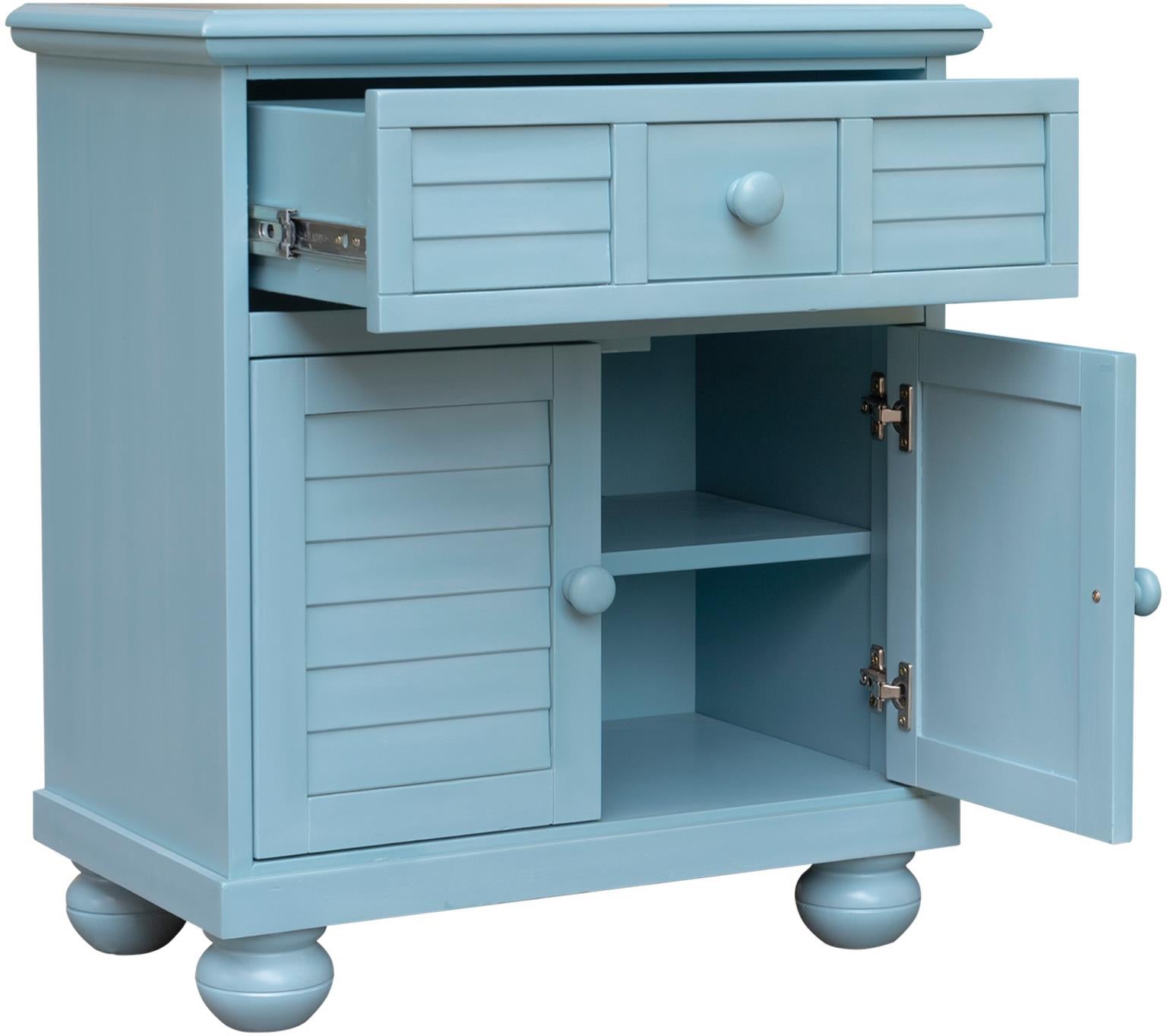 Beachfront Two Door Nightstand (Ocean Blue)