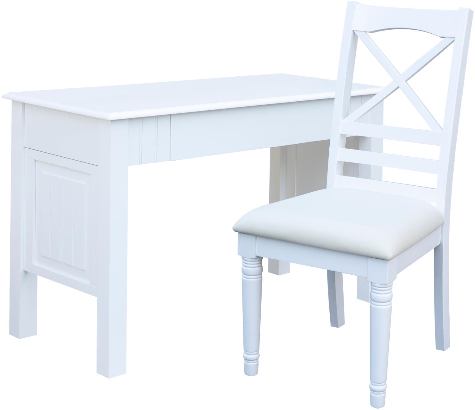Beachfront Desk and Chair (White)