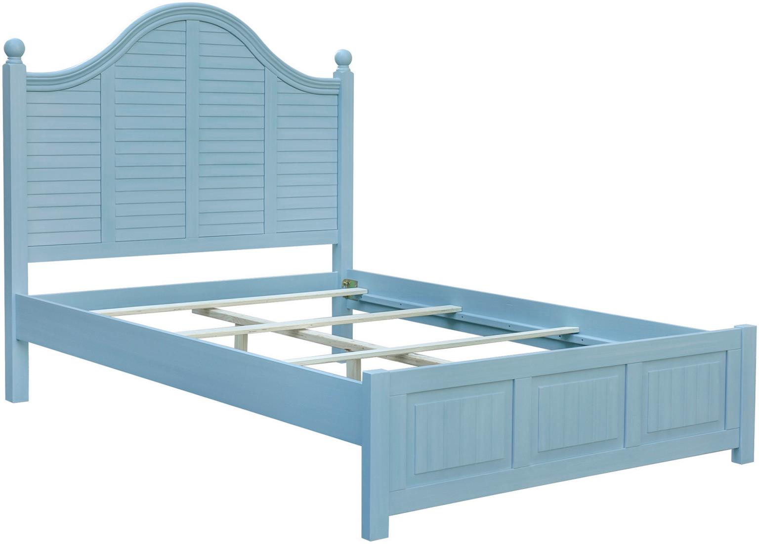 Plantation Queen Headboard (Ocean Blue)