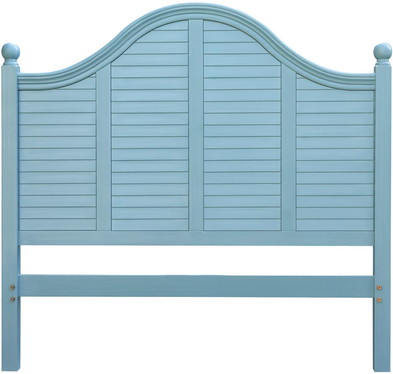 Plantation Queen Headboard (Ocean Blue)