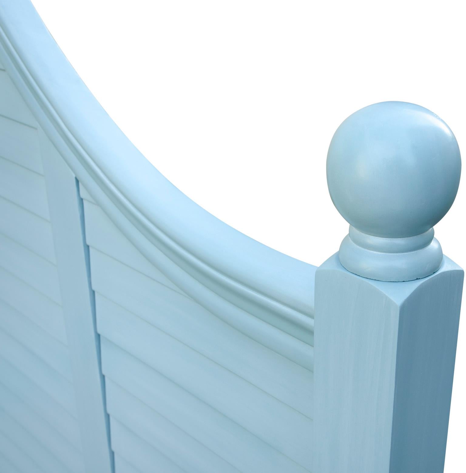 Plantation Queen Headboard (Ocean Blue)
