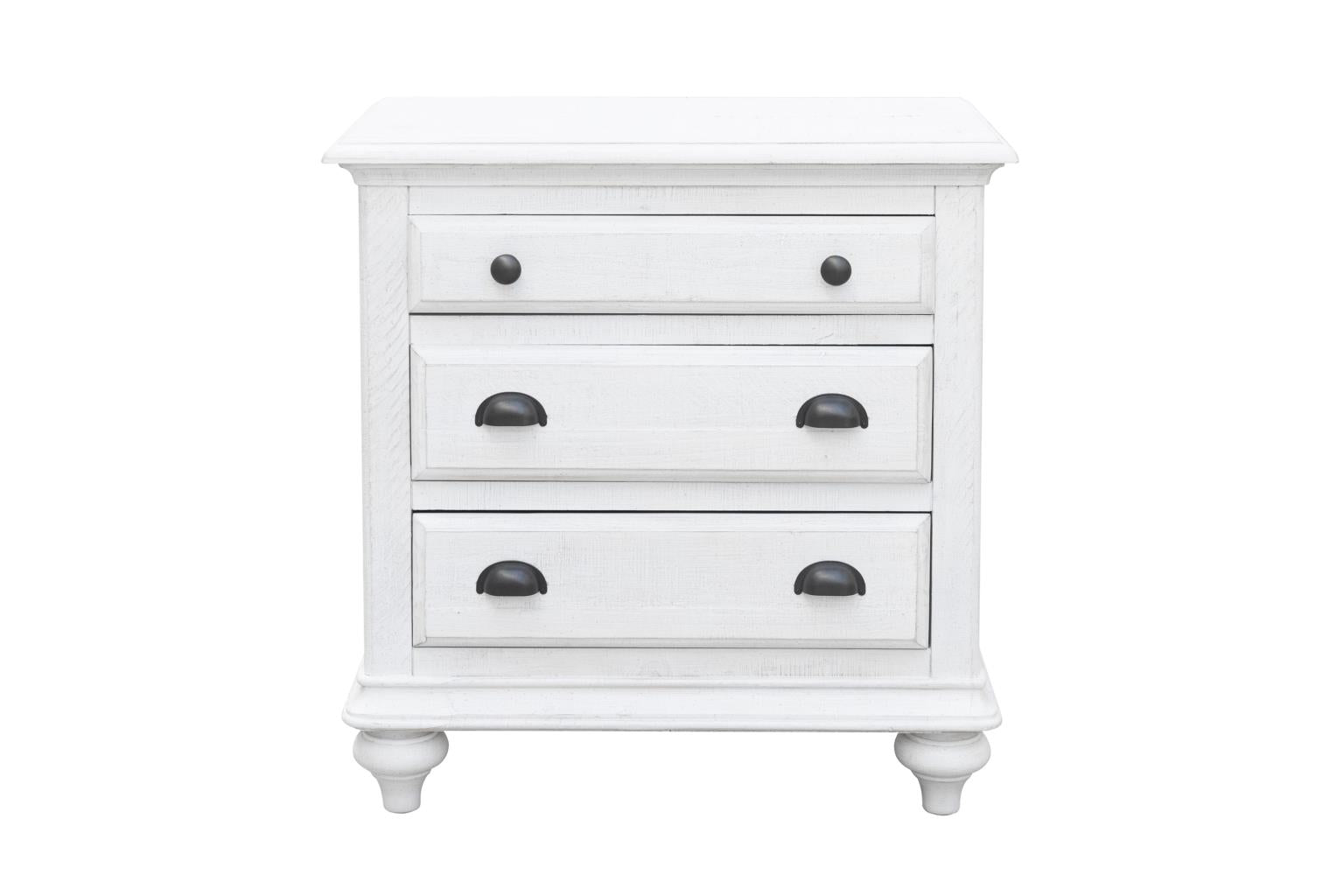 Brockton 3-Drawer Nightstand (Balearic White)