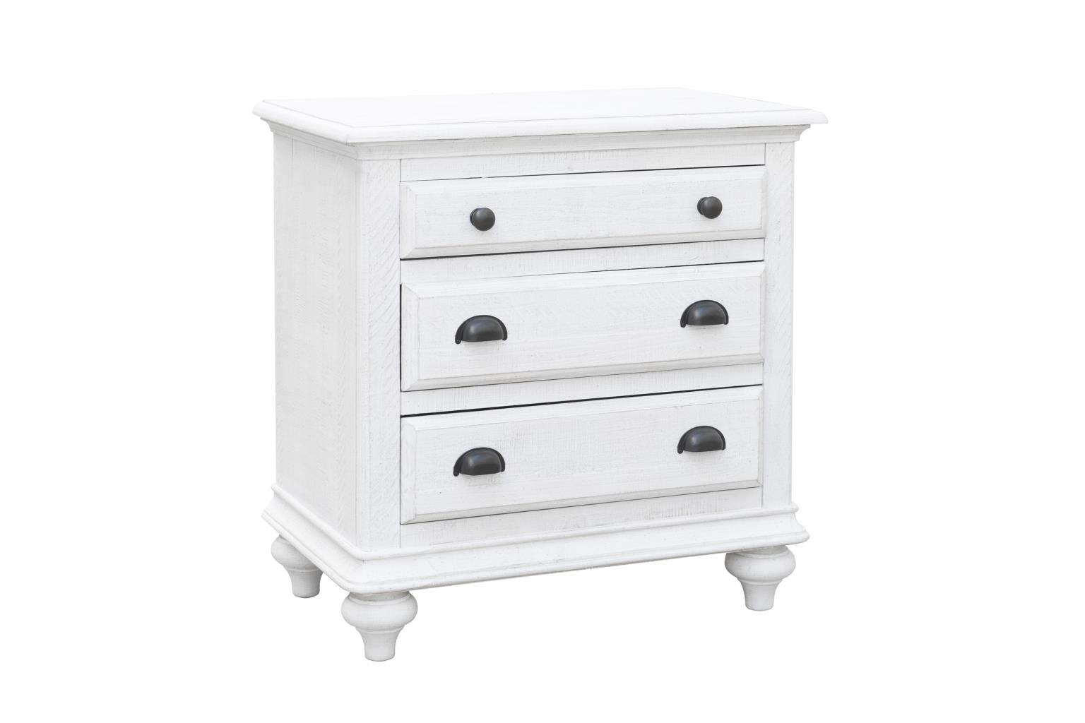 Brockton 3-Drawer Nightstand (Balearic White)