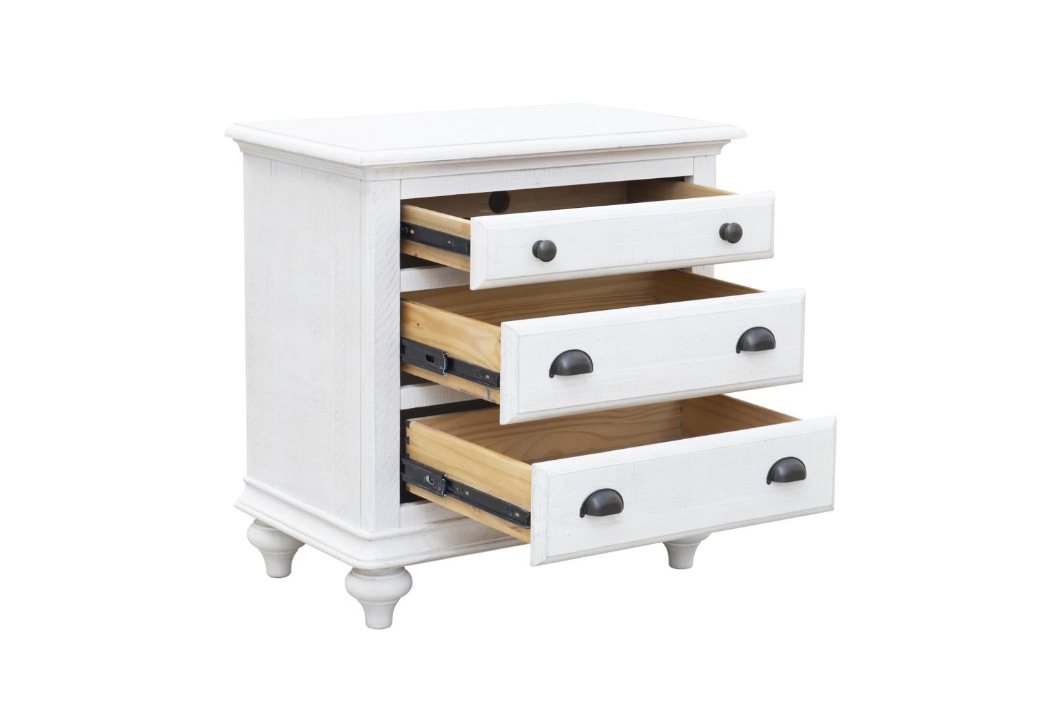 Brockton 3-Drawer Nightstand (Balearic White)