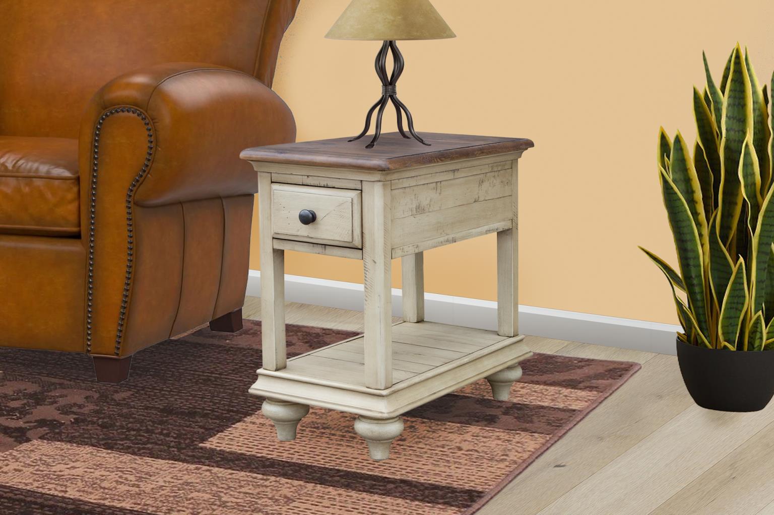 Brockton Chairside Table (Light Wheat)