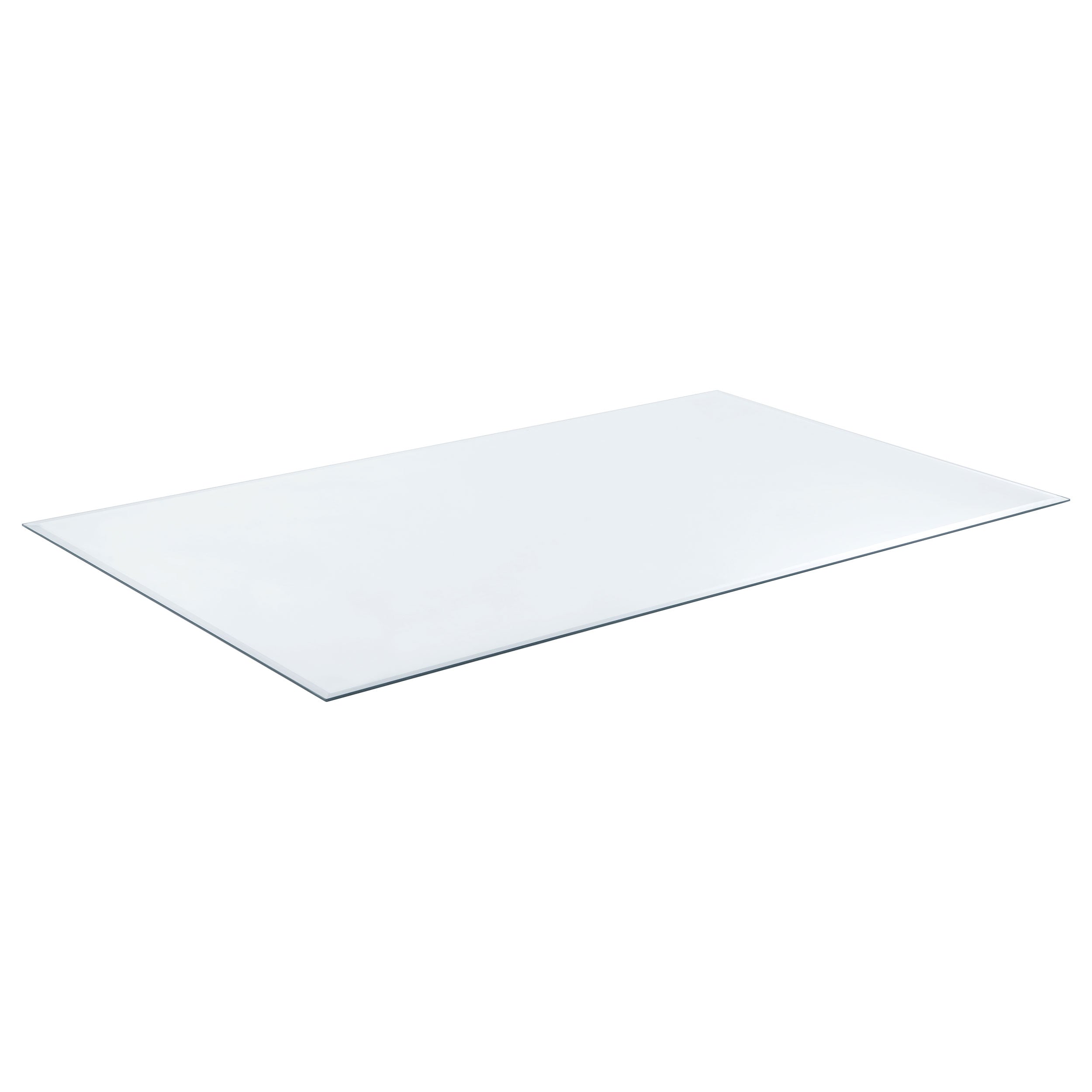 Glass Tops 52x27-inch 6mm Rectangular Clear Tempered Glass Top — view 1