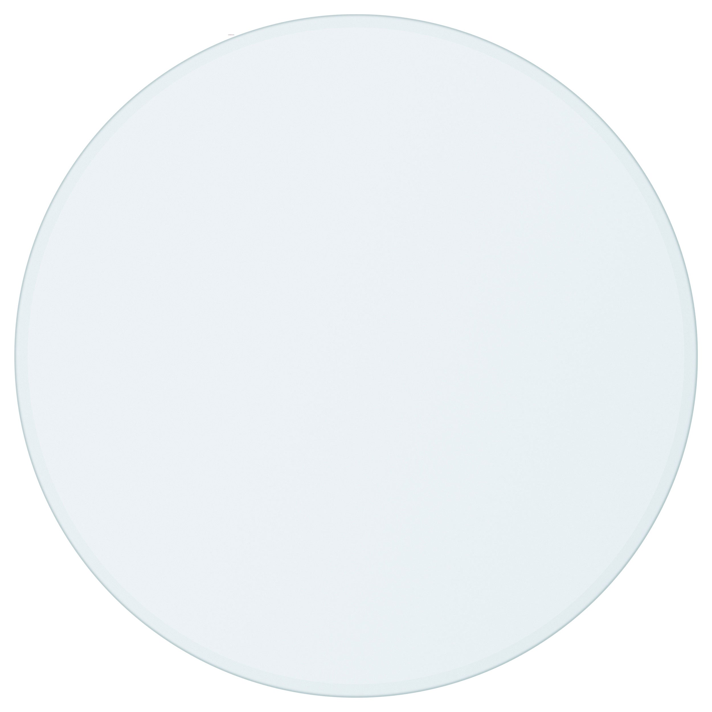 Glass Tops 48-inch 6mm Round Clear Tempered Glass Top — view 2