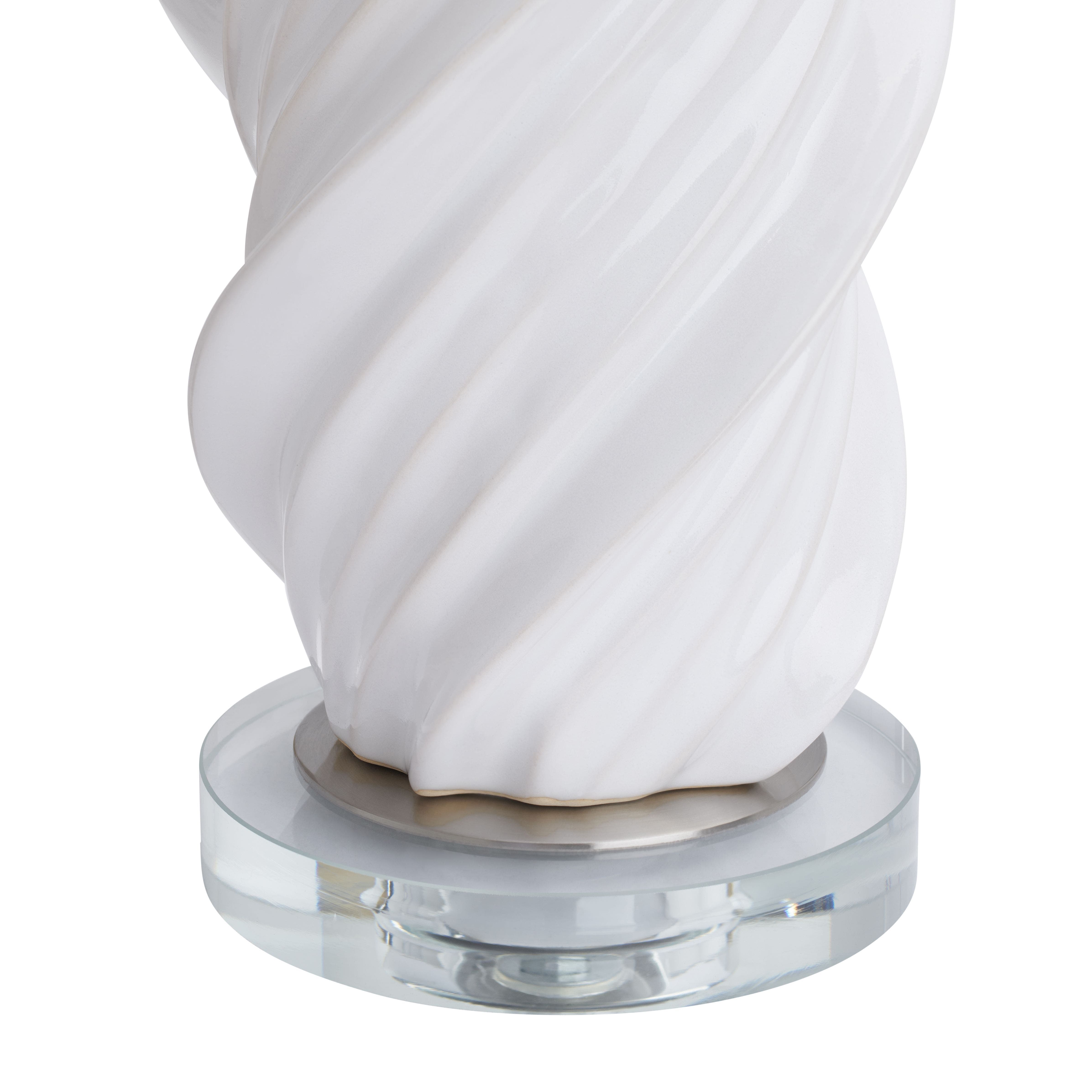White Amira Table Lamp - Image 3