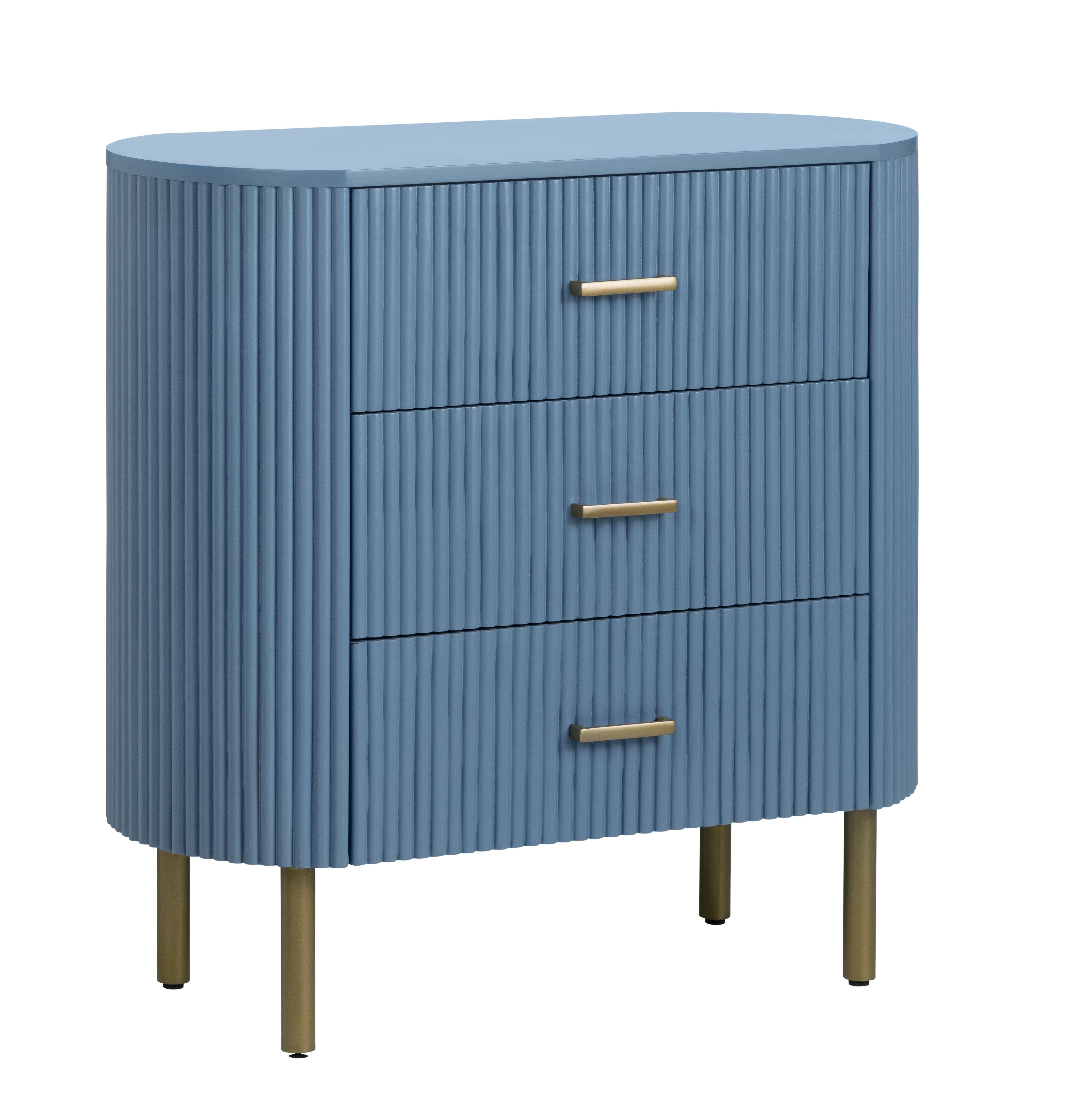Astoria Three-Drawer Chest (Blue)