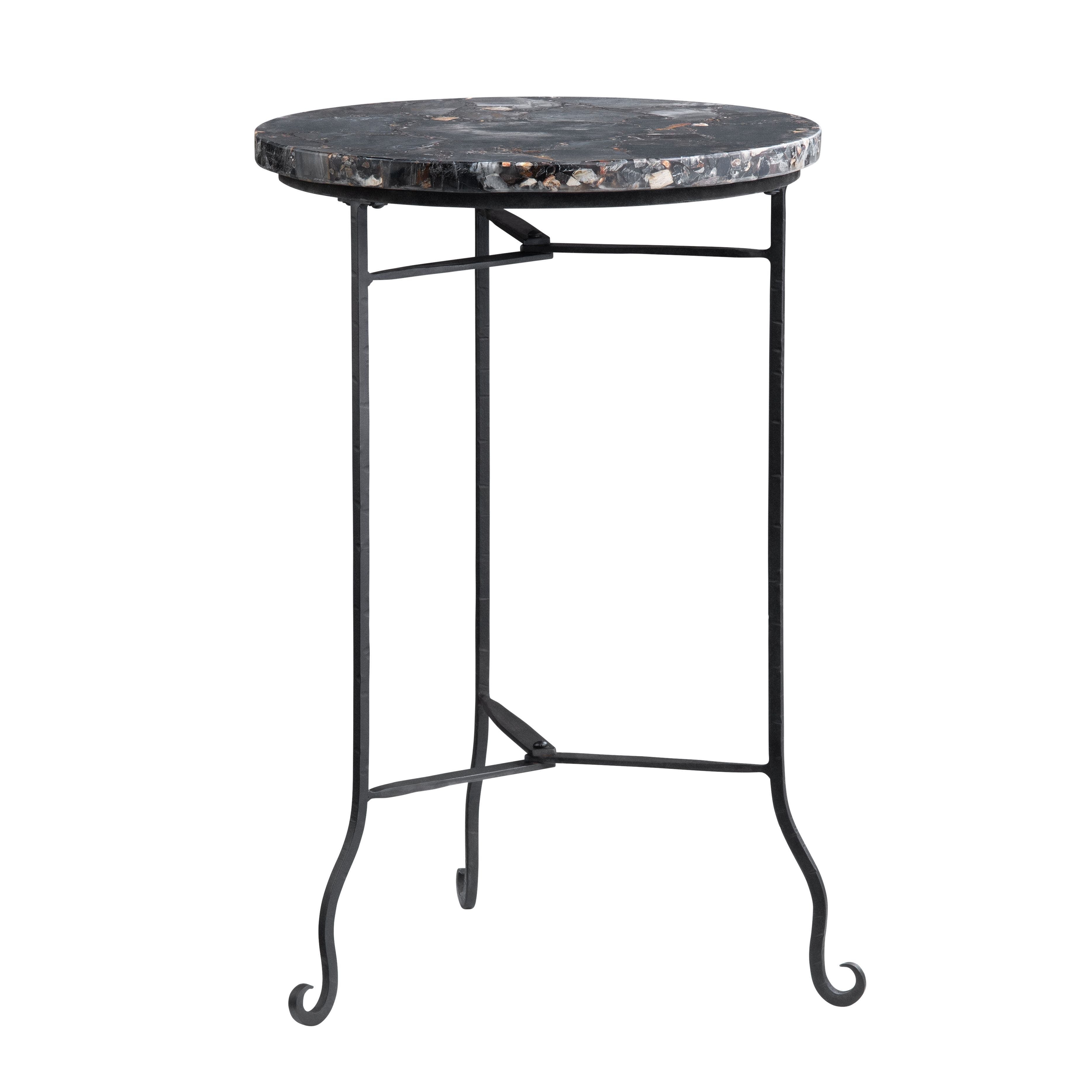Pennington Petrified Wood Accent Table
