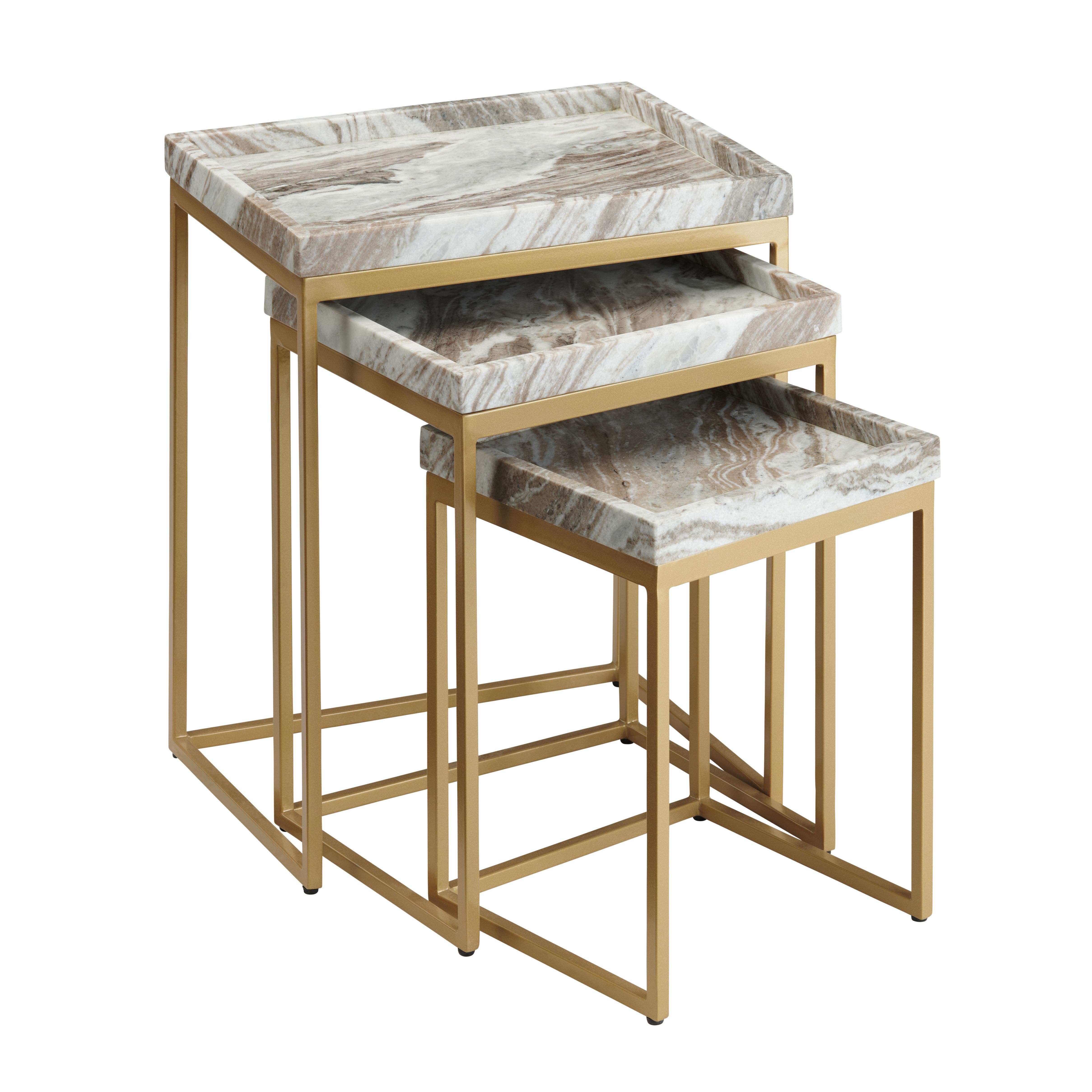 Torrento Marble Nesting Tables