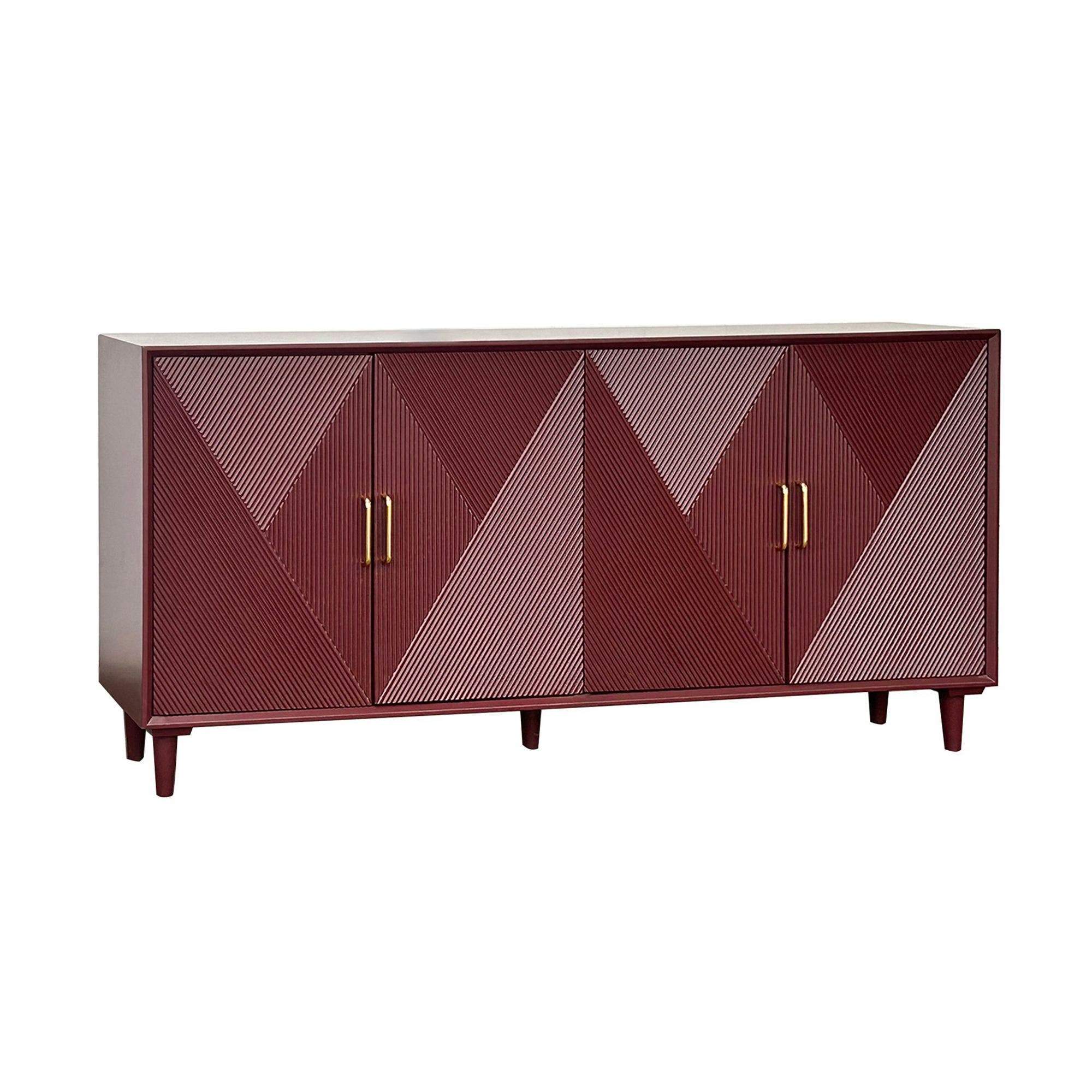 Arvada Four-Door Sideboard (Merlot)