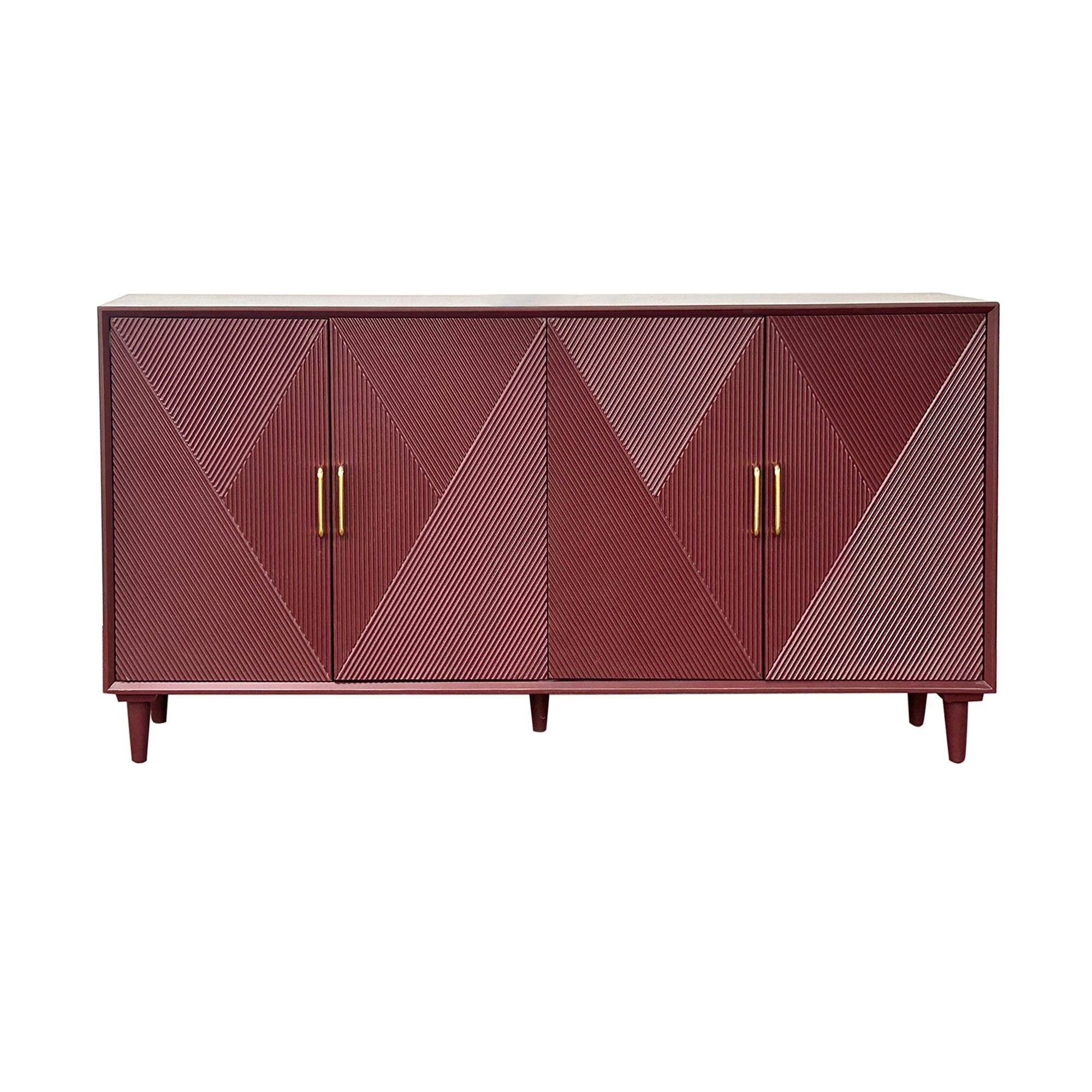 Arvada Four-Door Sideboard (Merlot) - Image 2