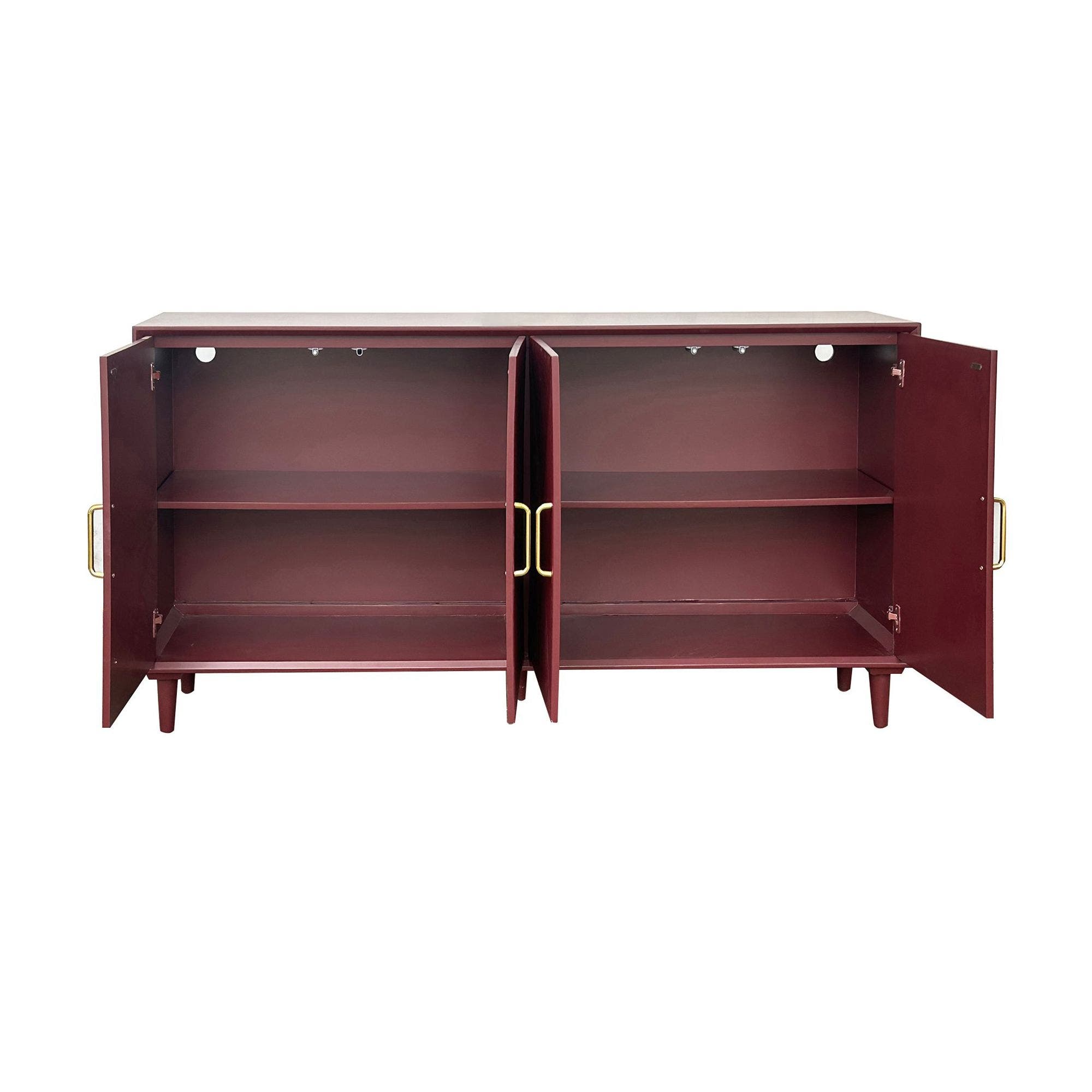 Arvada Four-Door Sideboard (Merlot) - Image 3