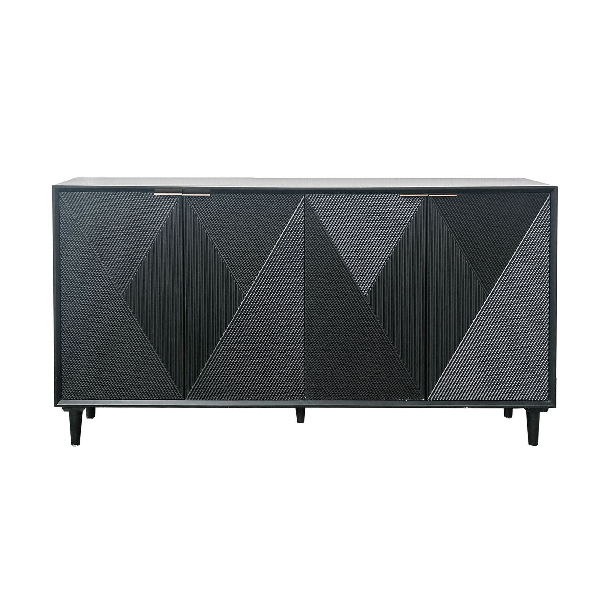 Arvada Four-Door Sideboard (Black) - Image 2