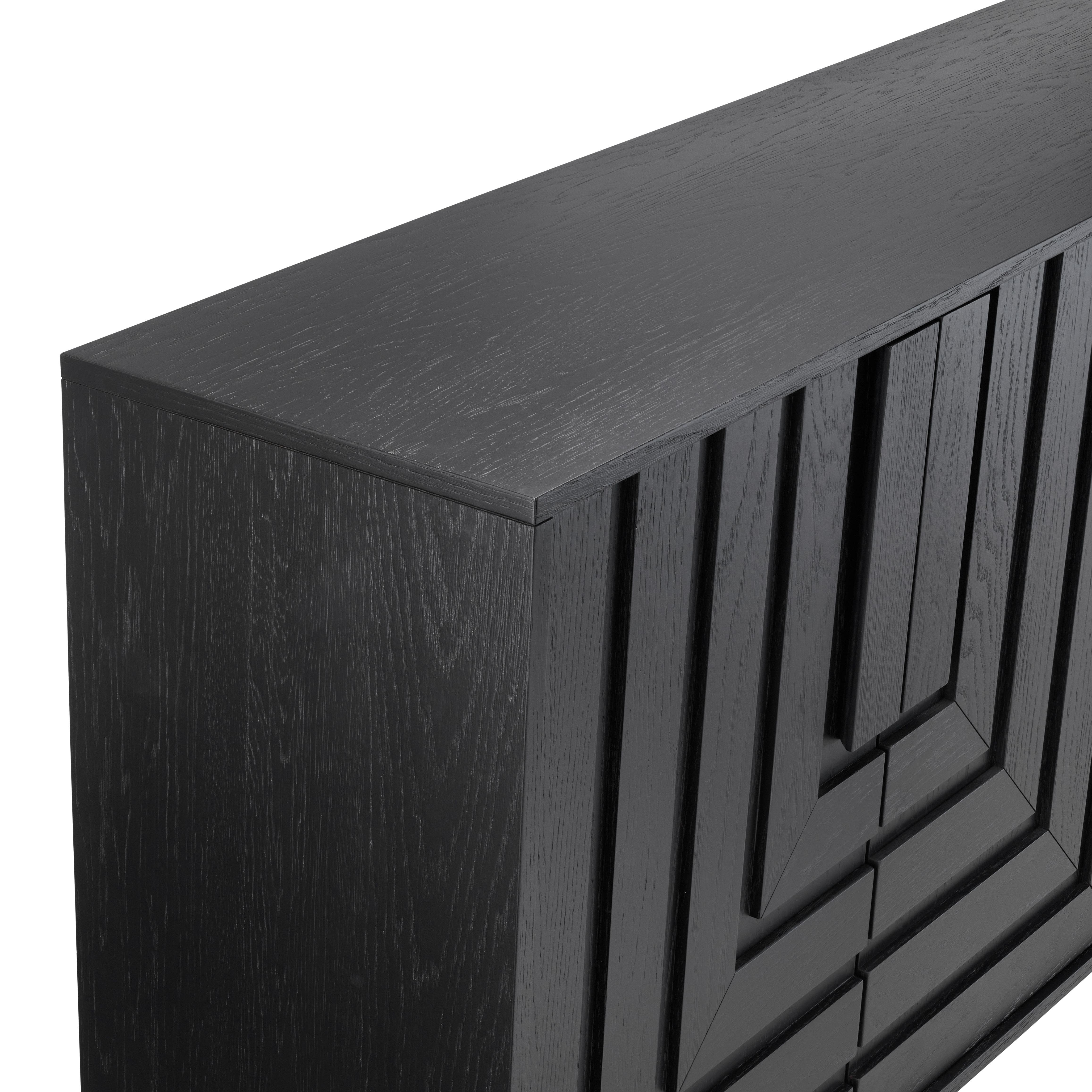 Dylan Black 4 Door Sideboard - Image 4