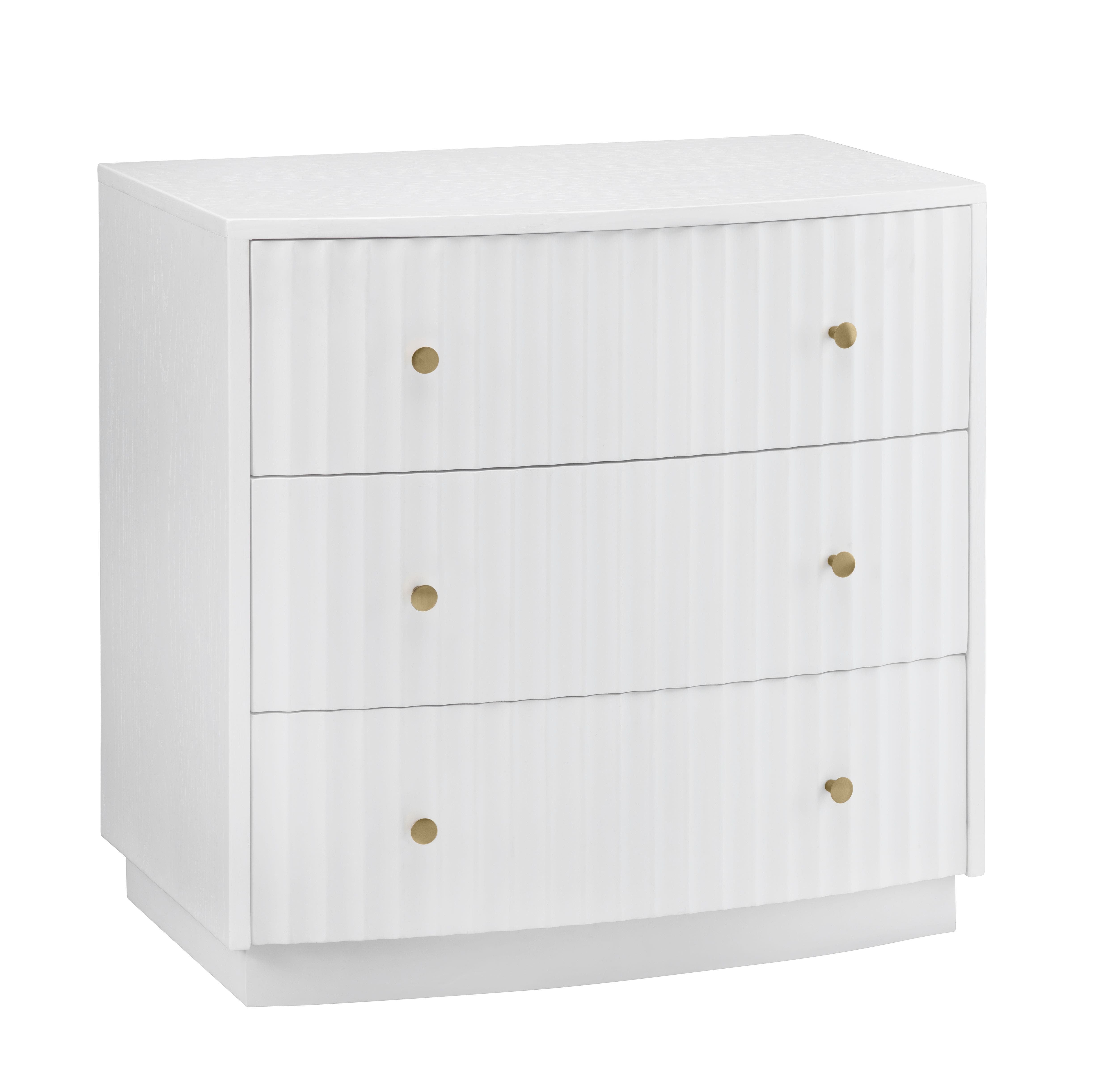 Percy Three-Drawer Chest (White)