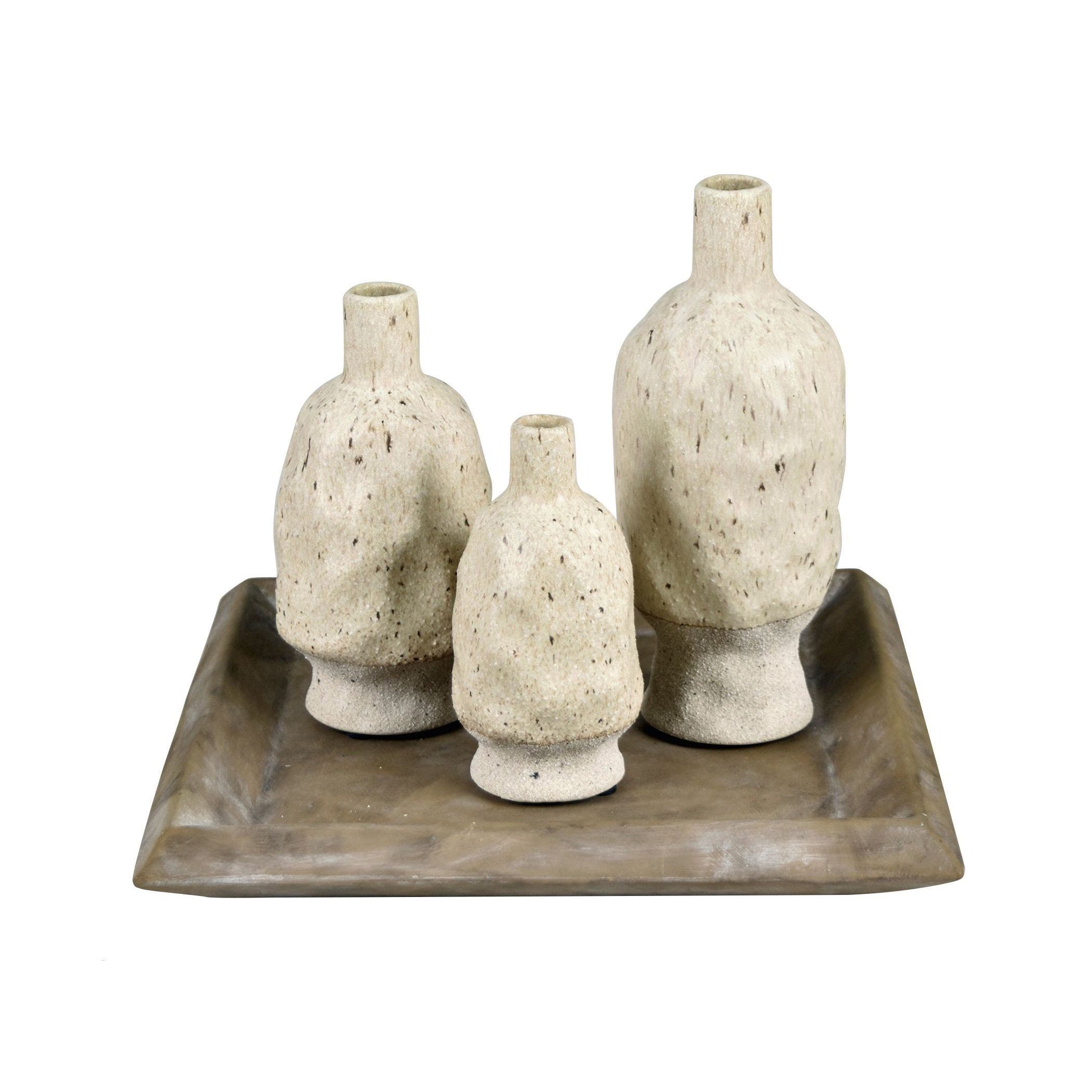 Darrow Vases & Tray