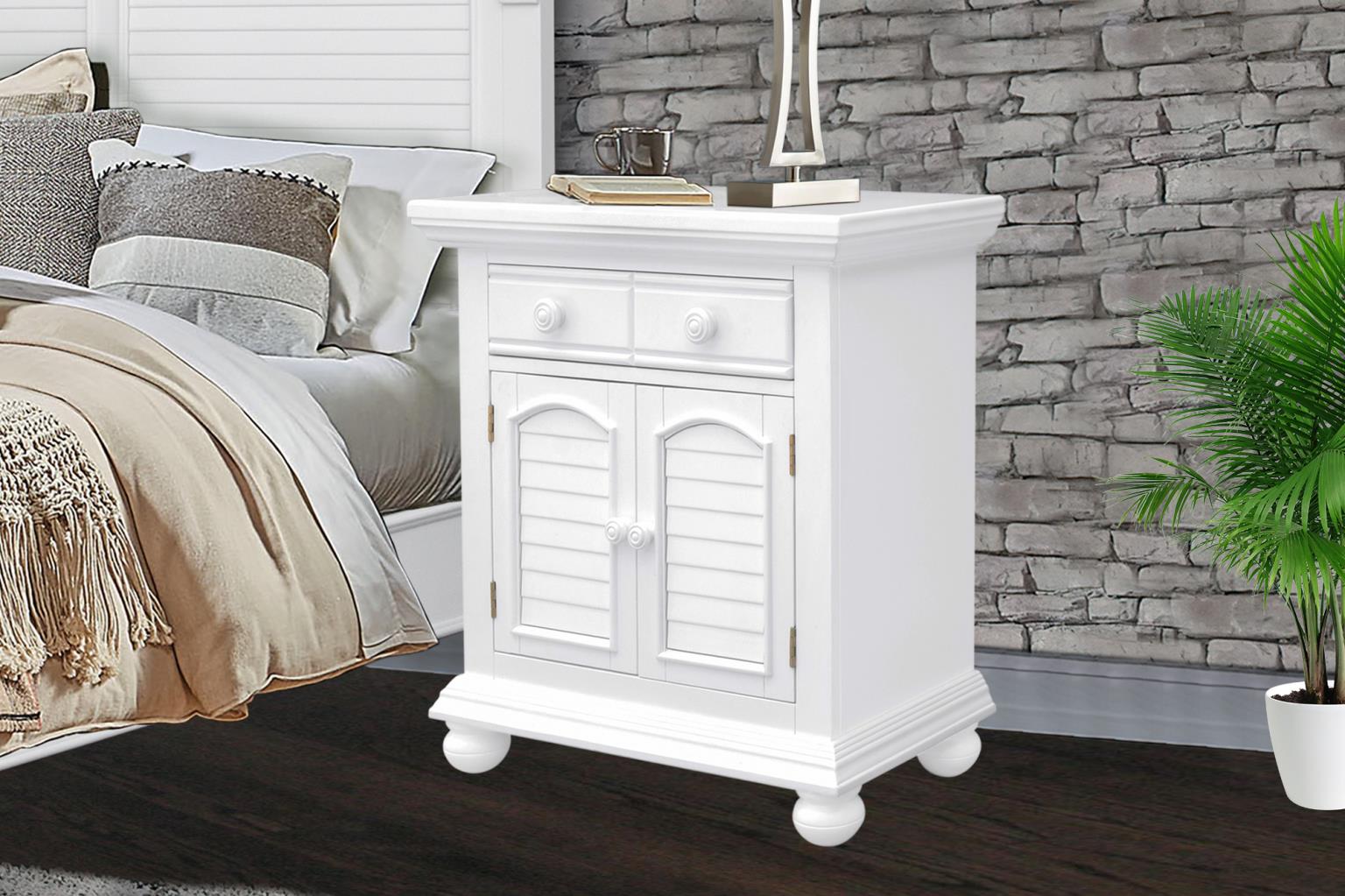 Cape Cod Two Door Nightstand (White)