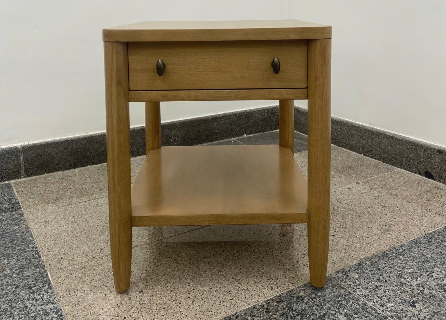 Chatham End Table. Warm Maple Finish