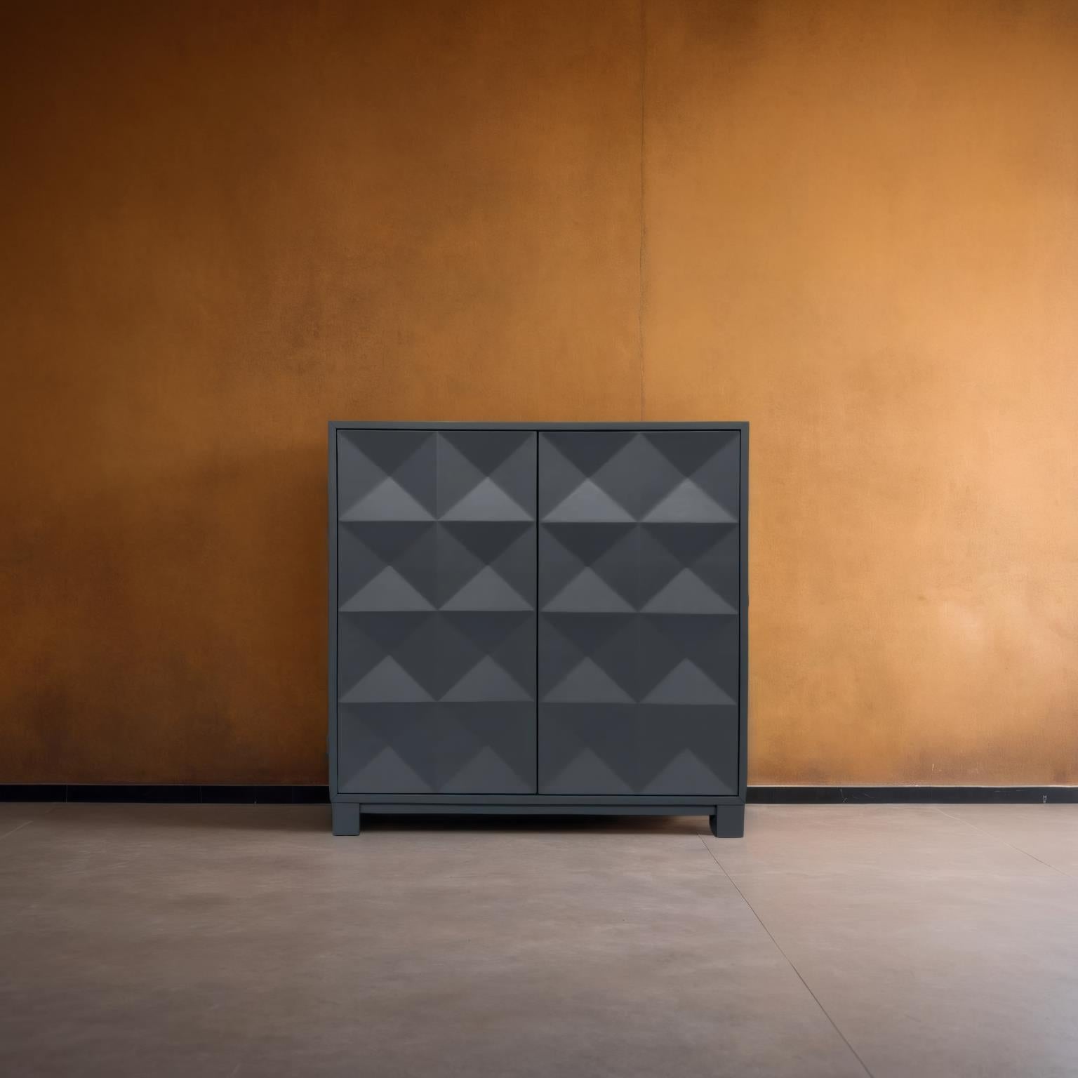 Chelsea 2-Door Bunching Credenza. Steel Blue finish