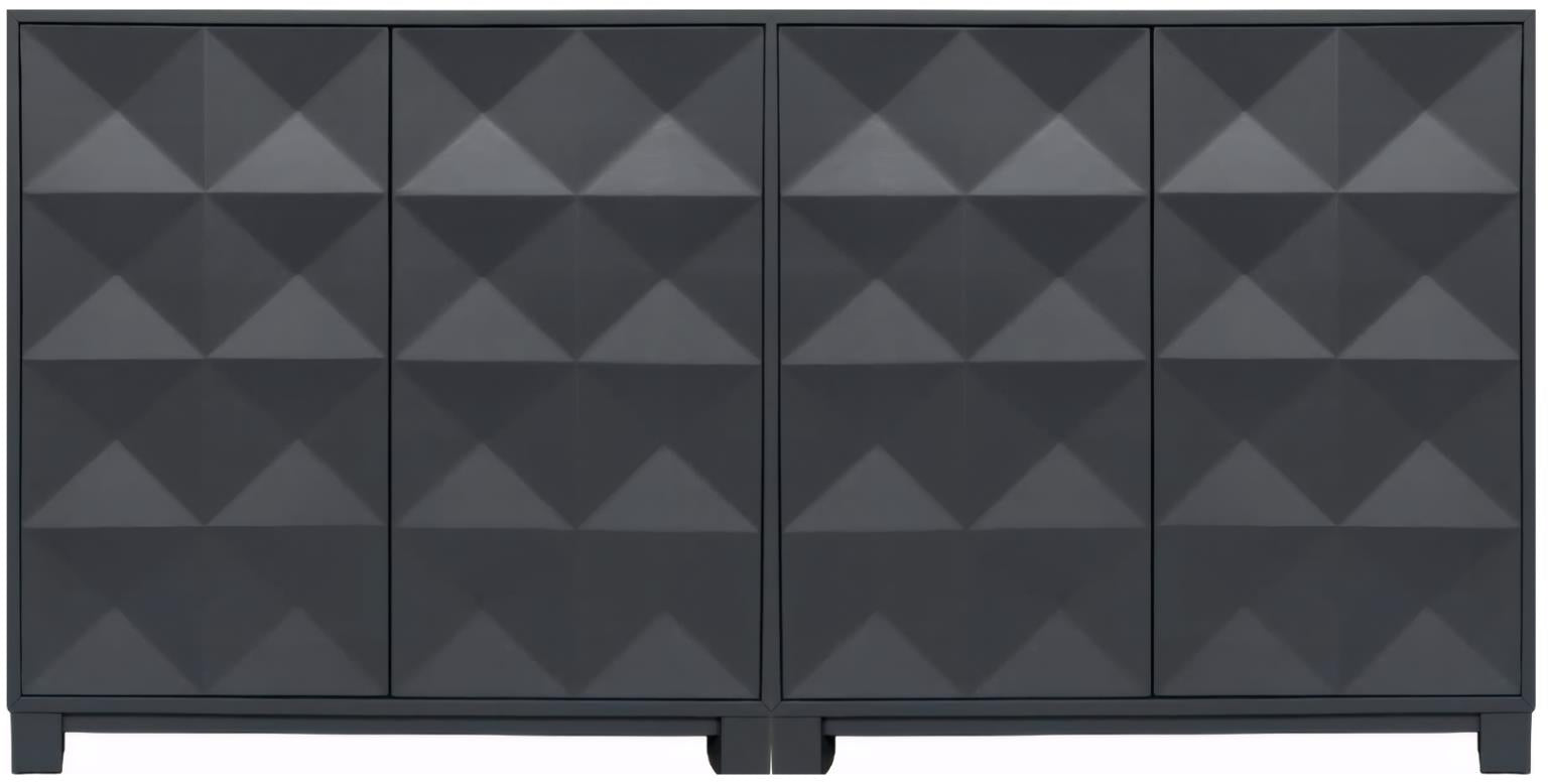 Chelsea 2-Door Bunching Credenza. Steel Blue finish