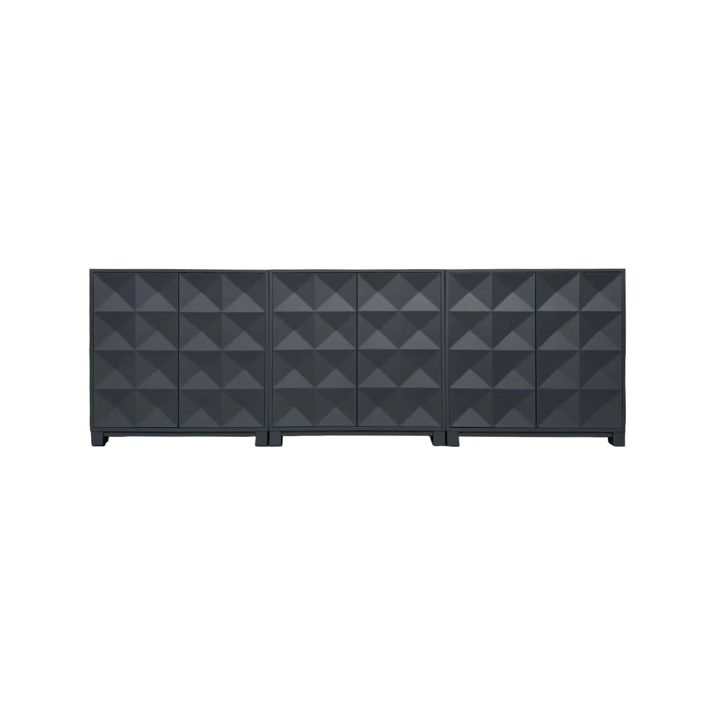 Chelsea 2-Door Bunching Credenza. Steel Blue finish