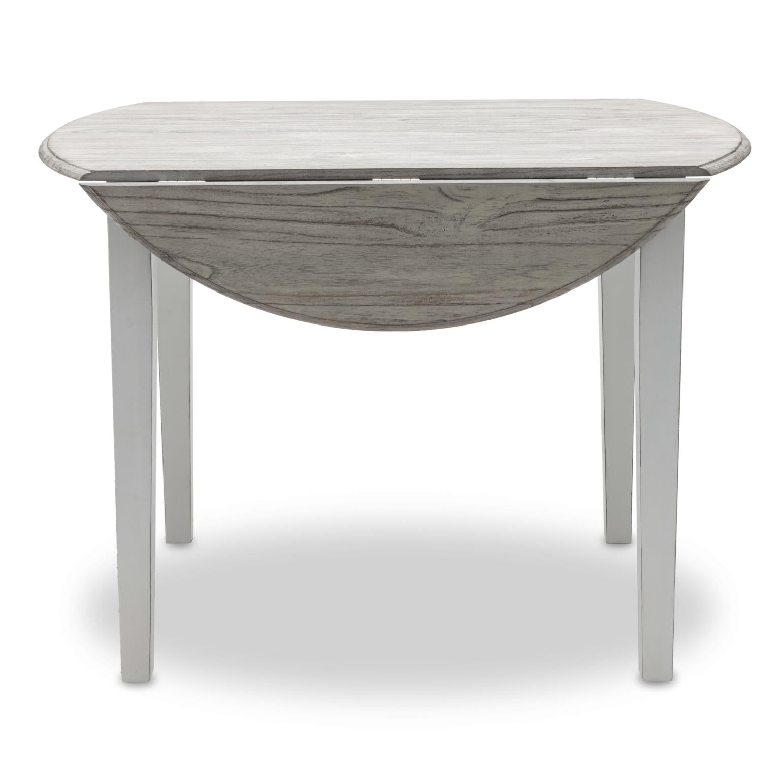 Islamorada Drop Leaf Dining Table. Dapple Grey Finish