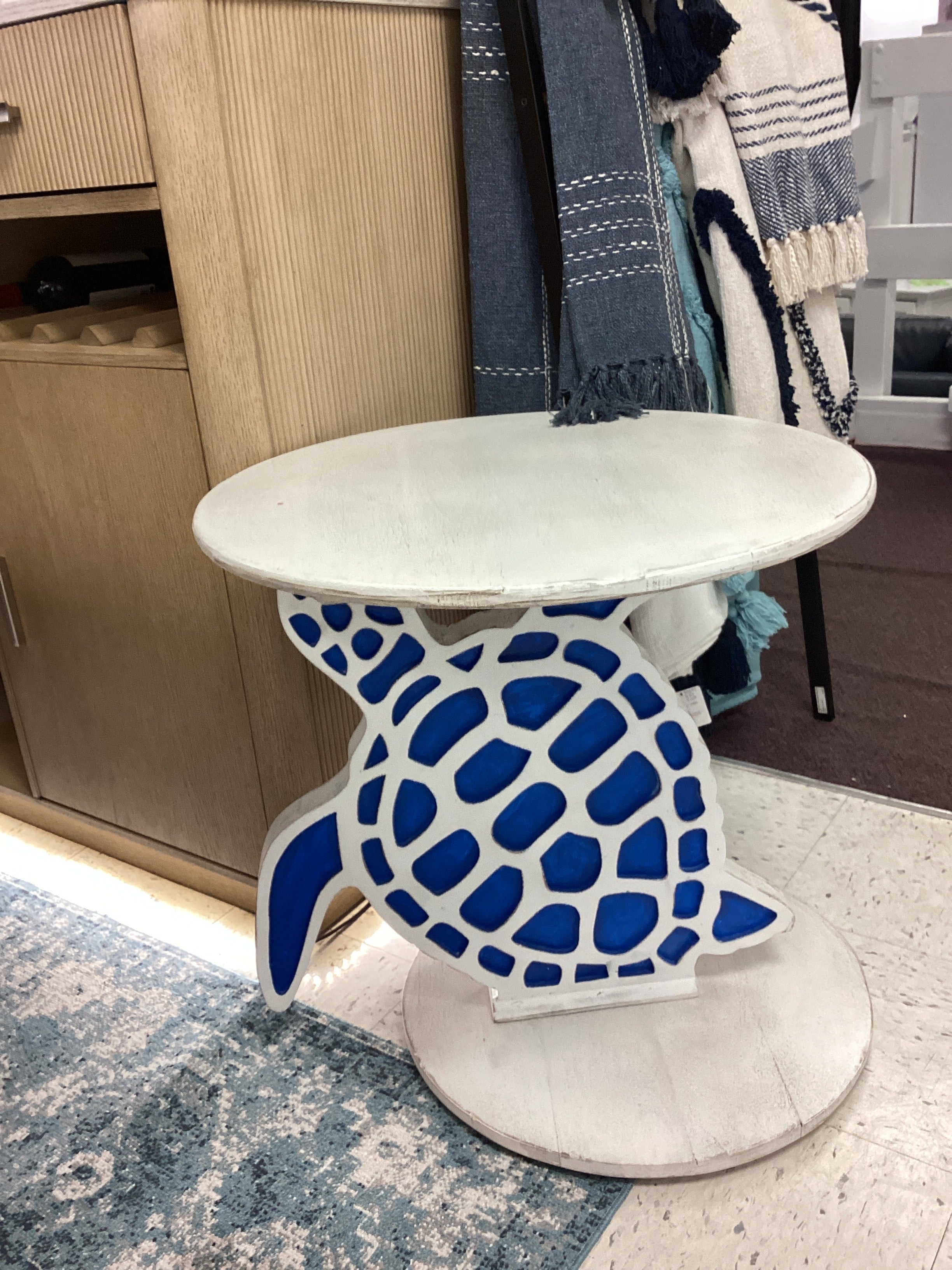 Turtle Cut Out Table - Blue