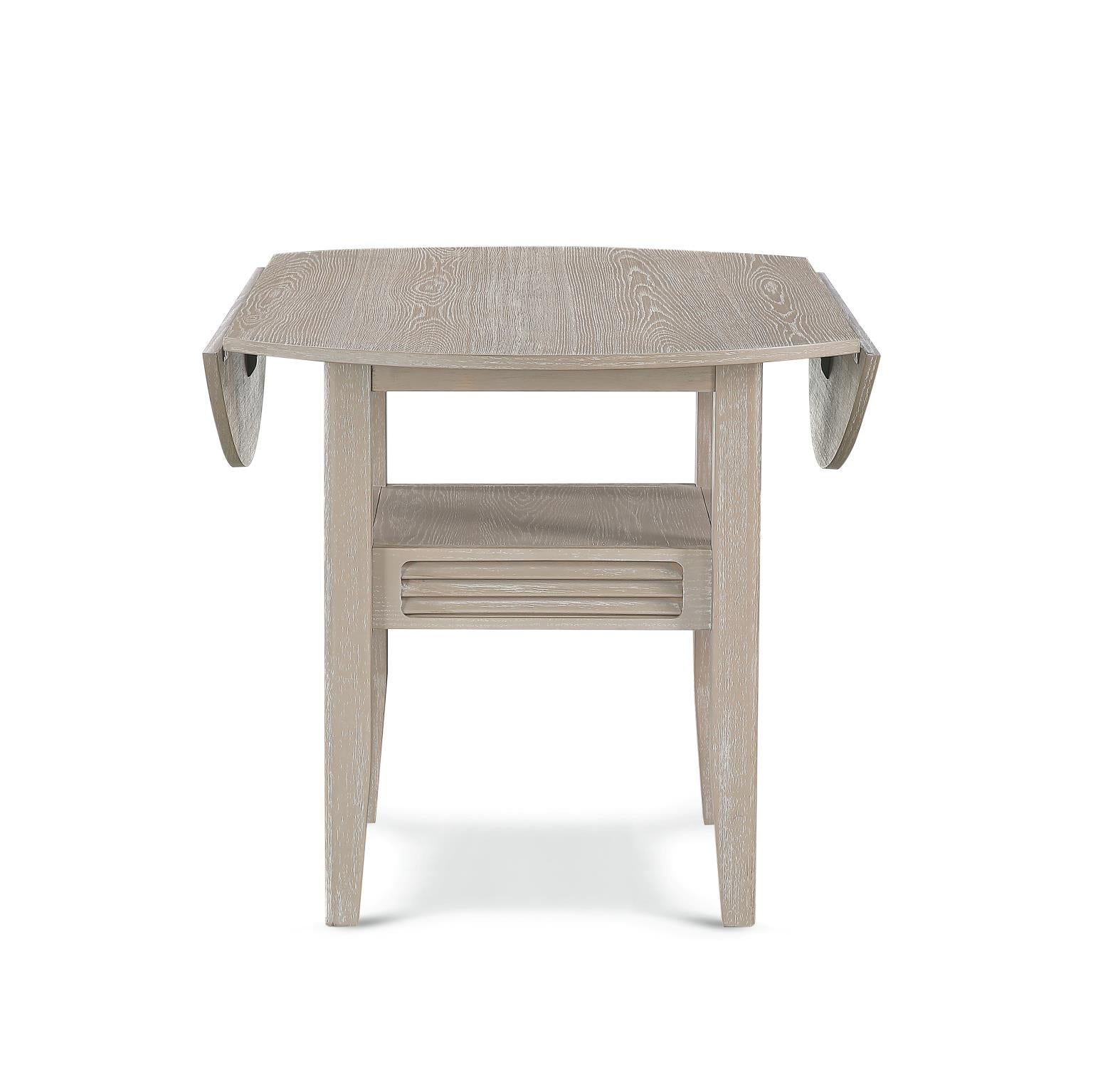 Cape May Drop Leaf Table w/ removable shelf. Glazed Driftwood Finish