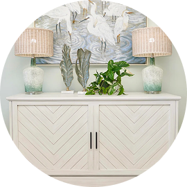 Kingston White Rattan