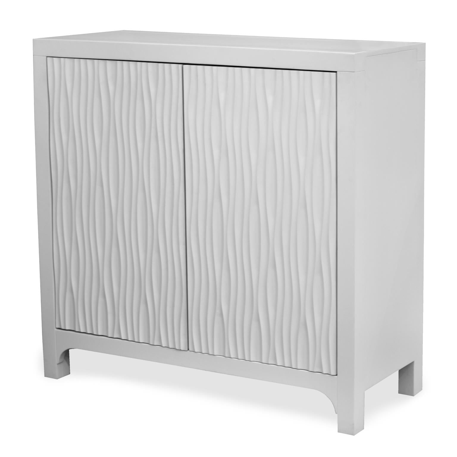 Palisades 2-Door Bunching Credenza. White finish